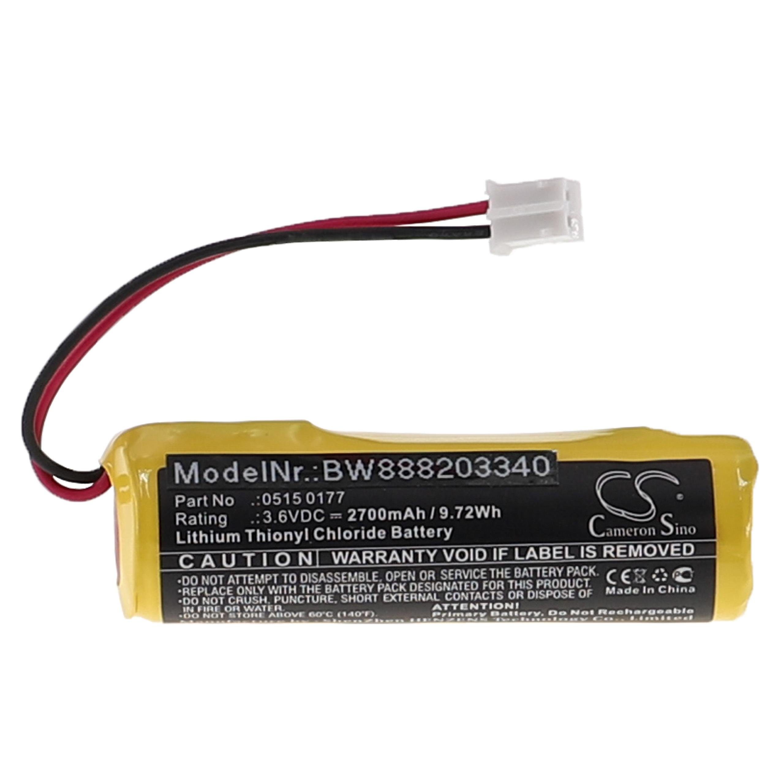 vhbw Akku Li-SOCl2 2700 mAh (3,6 V)