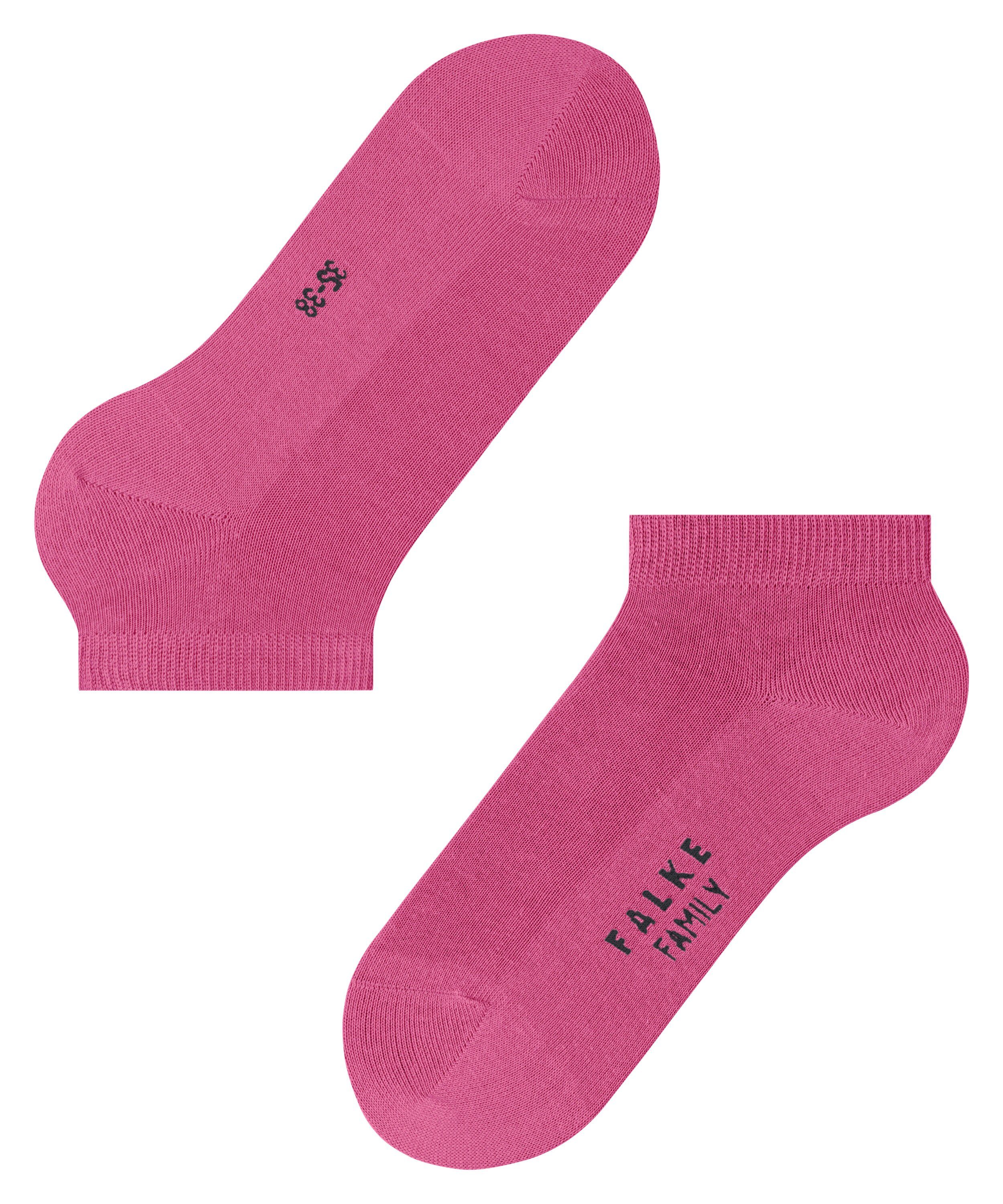 FALKE nachhaltiger pink Sneakersocken (1-Paar) mit Baumwolle Family (8462)
