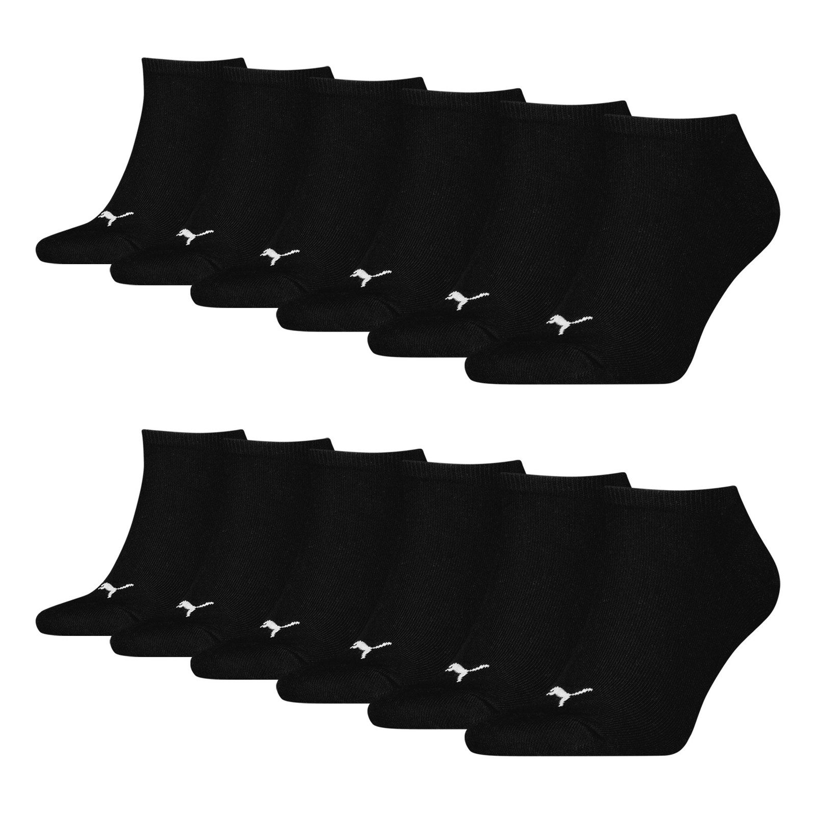 PUMA Sneakersocken Soft Cotton (6-Paar) mit Cat-Logo und PUMA-Schriftzug