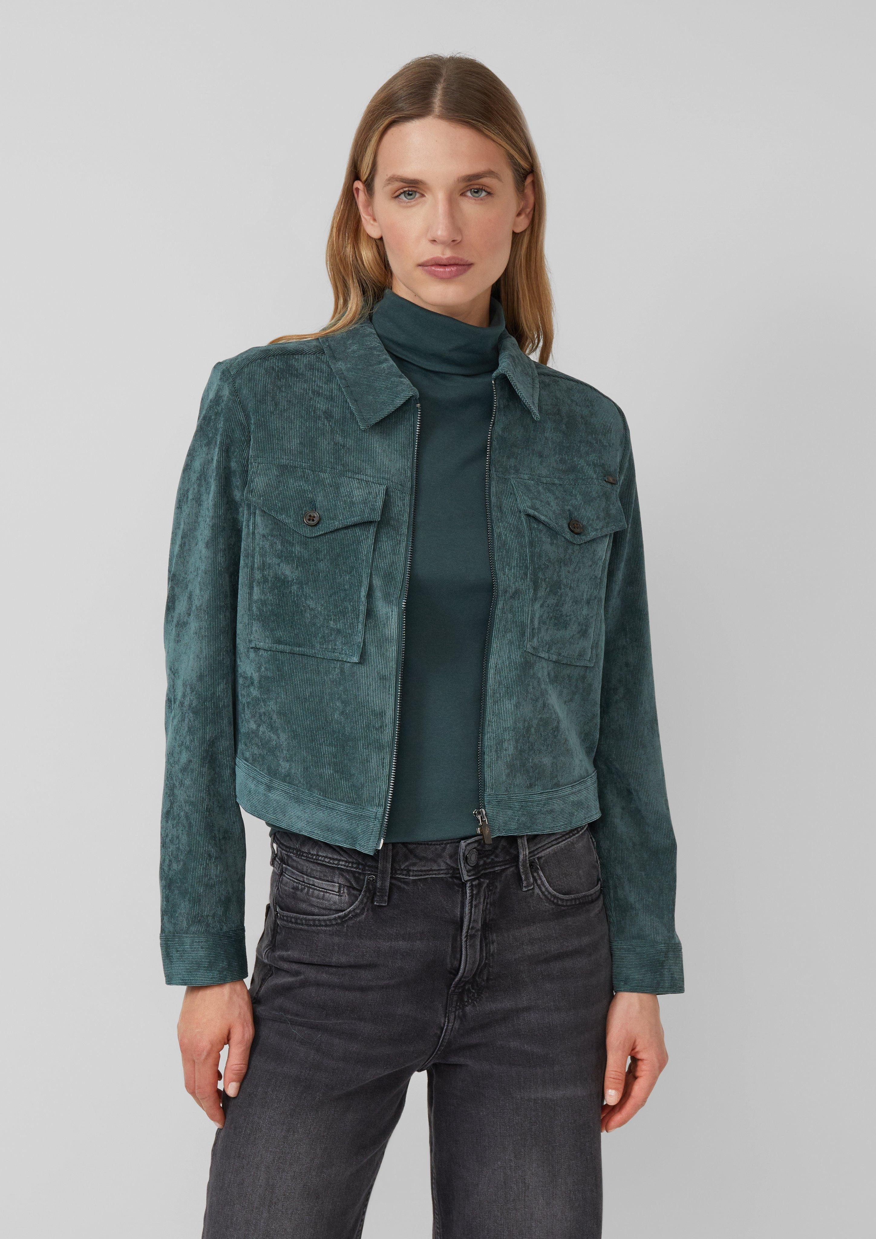 s.Oliver Funktionsjacke Verkürzte Cordjacke mit aufgesetzten günstig online kaufen