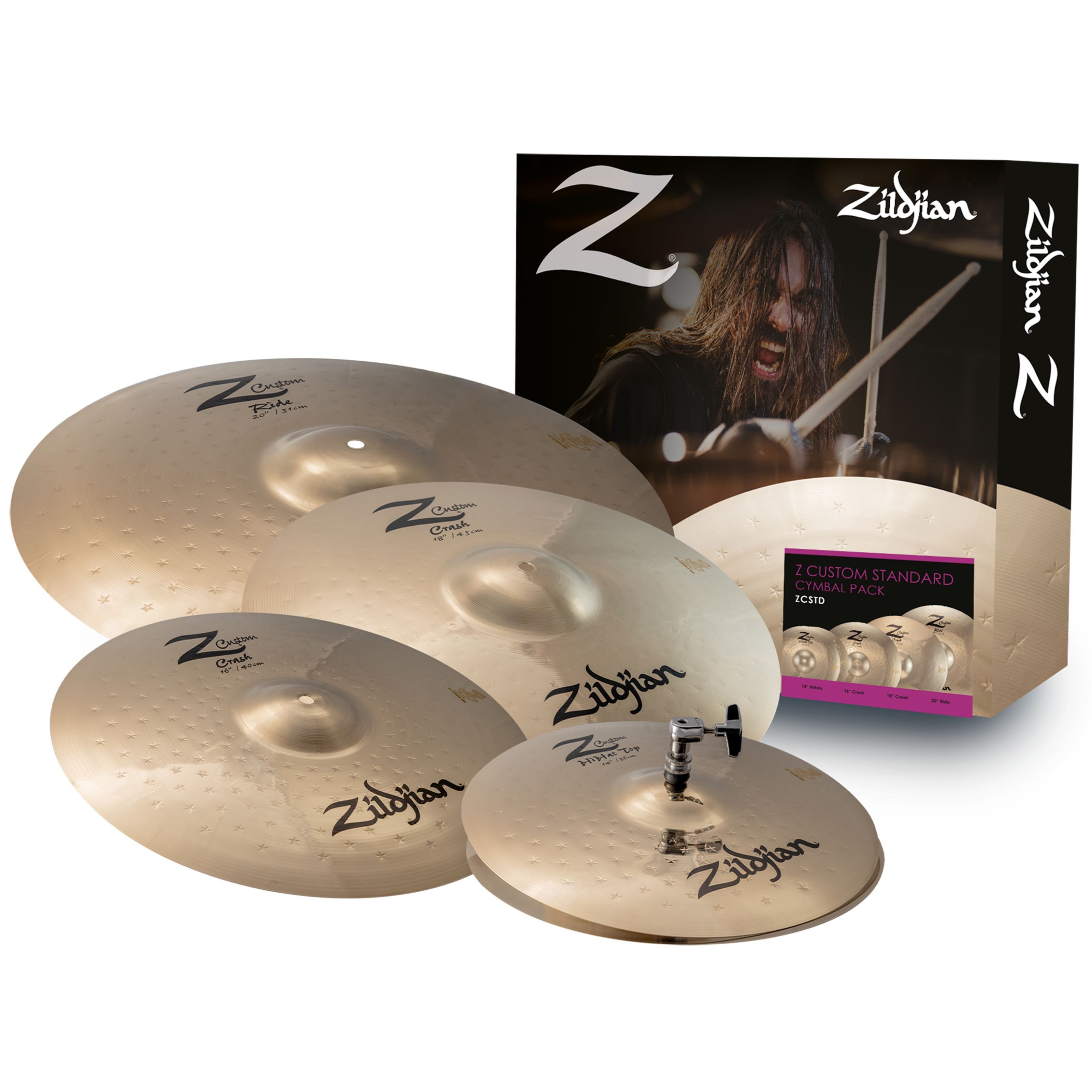 Zildjian Becken, Cymbals, Cymbal Sets, Z Custom Standard Cymbal Set - Becken Set
