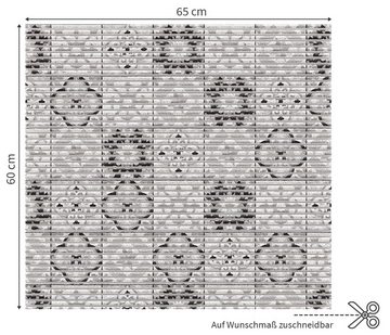 matches21 HOME & HOBBY Antirutschmatte Waschmaschinenauflage Kachel schwarz rutschfest 65 x 60 cm, Waschmaschinenabdeckung als Abdeckung für Waschmaschine und Trockner