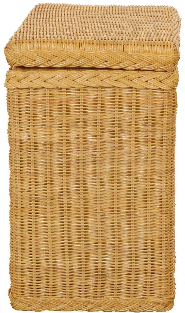 Krines Home Wäschekorb Rattan Wäschebox mit Deckel Wäschetruhe Wäschekorb Wäschesammler, mit Inlett Korb zur Aufbewahrung – Bild 4 von 5