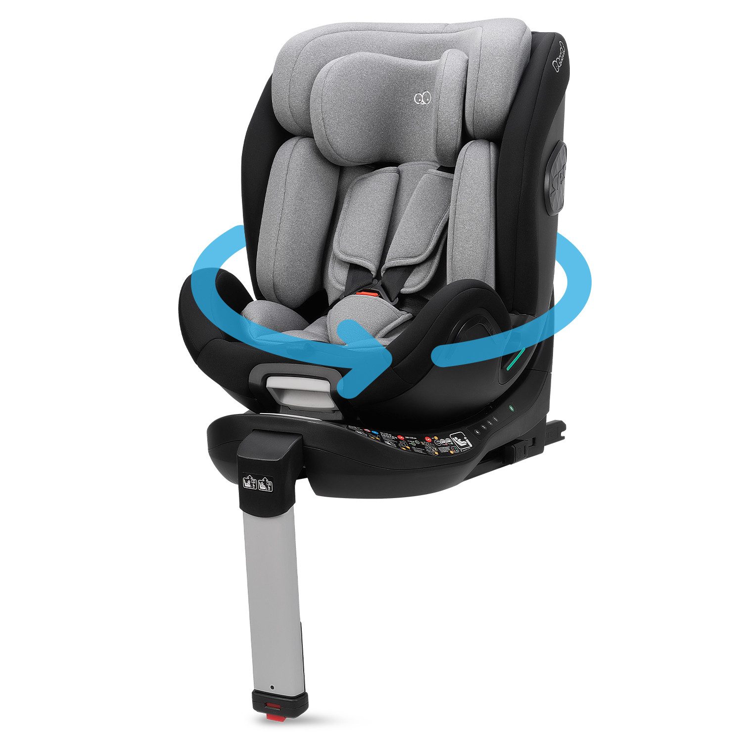 BooBoo Autokindersitz Safety Barcelona, ab: Geburt, bis: 12 Jahre, 360° drehbarer Reboarder Kindersitz Isofix,40-150 cm, Baby Autositz