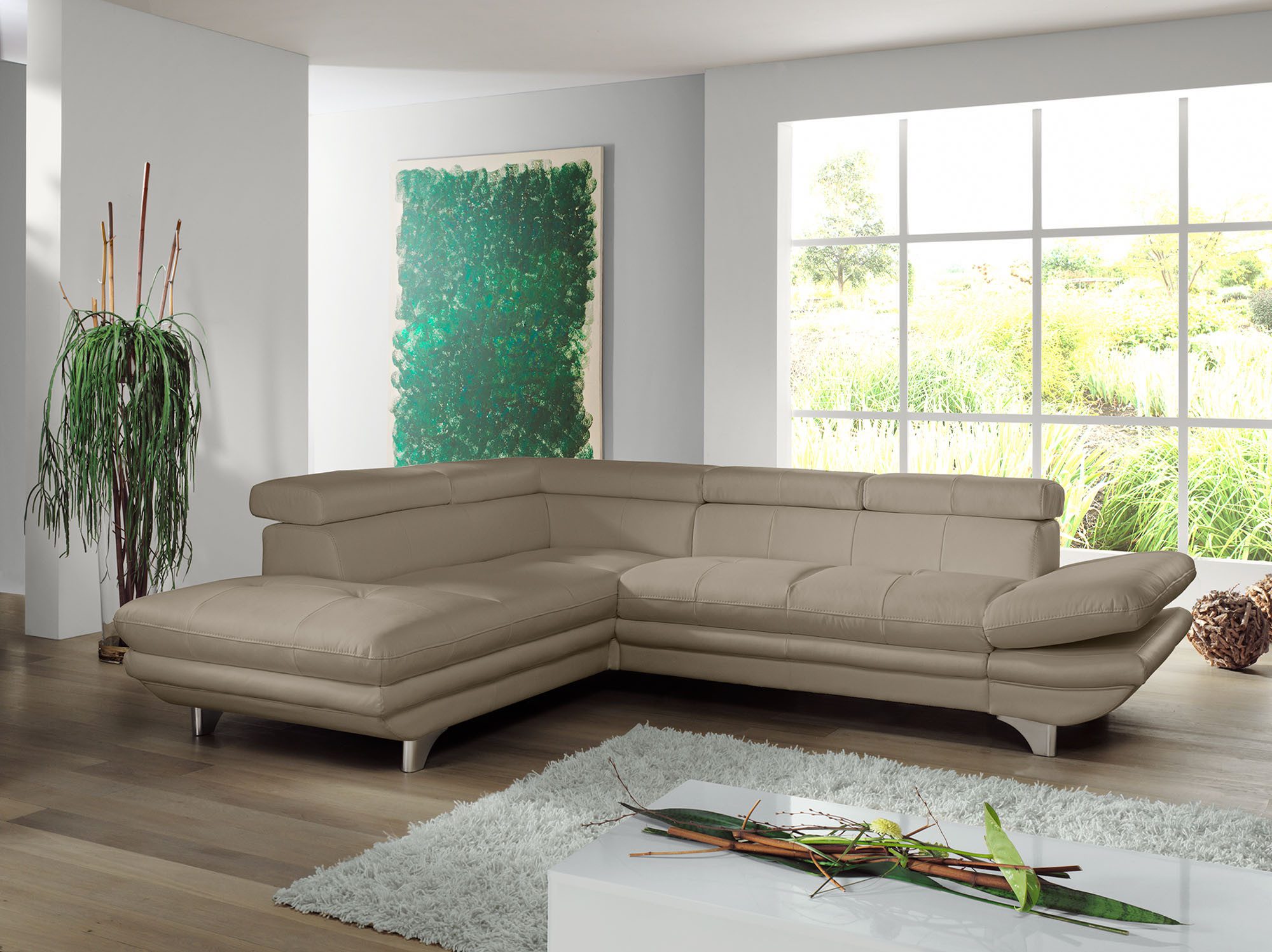 COTTA Ecksofa "Enterprise L-Form", mit Arm- & Kopfteilverstellung, wahlweis günstig online kaufen