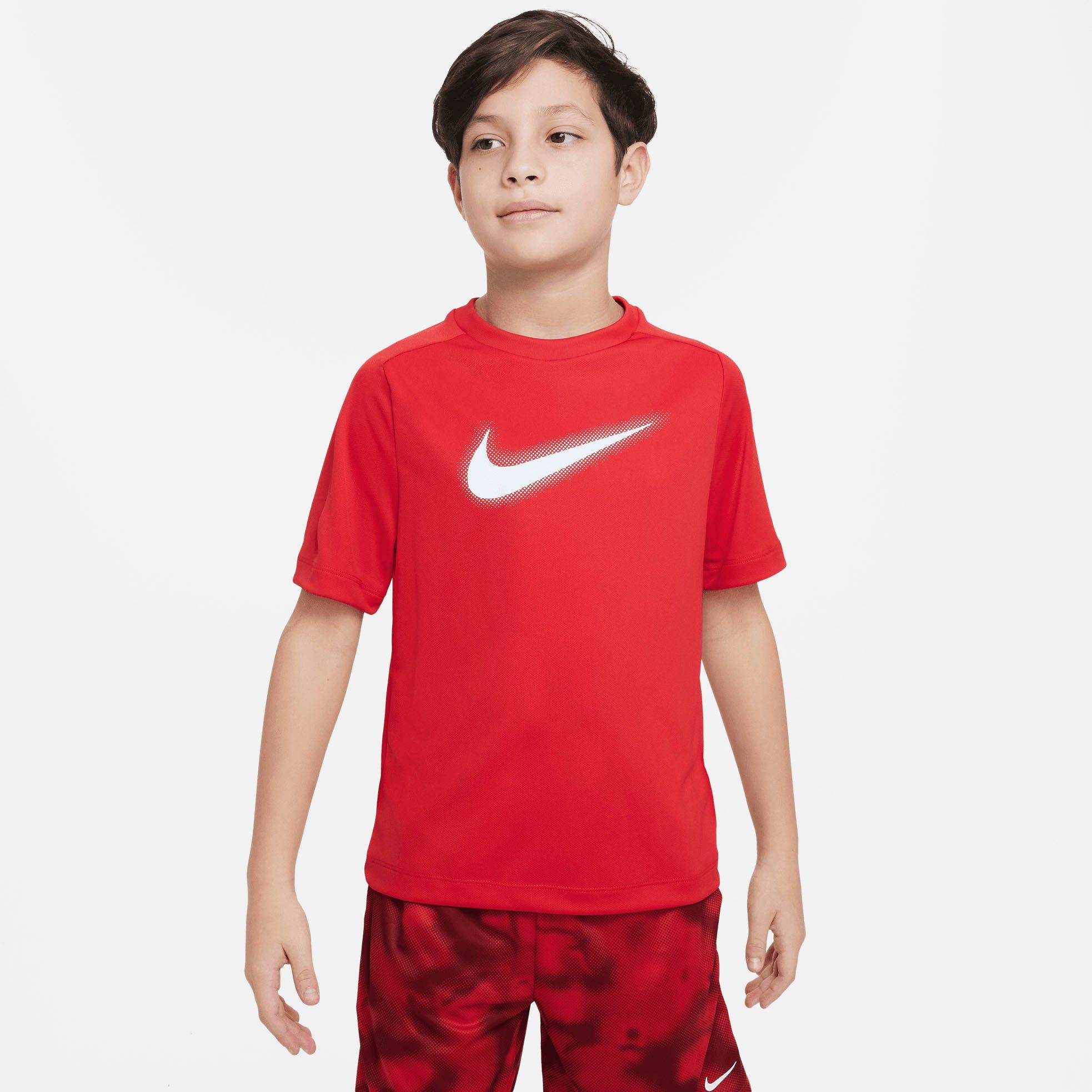TRAINING BIG Nike TOP MULTI+ KIDS' Trainingsshirt rot DRI-FIT (BOYS) GRAPHIC