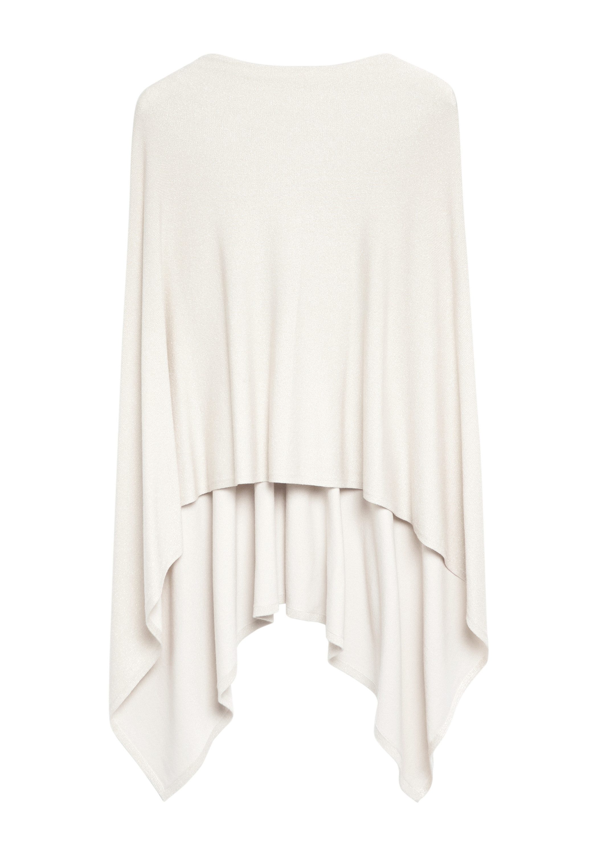 comma Poncho Indoor-Poncho Strick-Poncho mit Glitzergarn