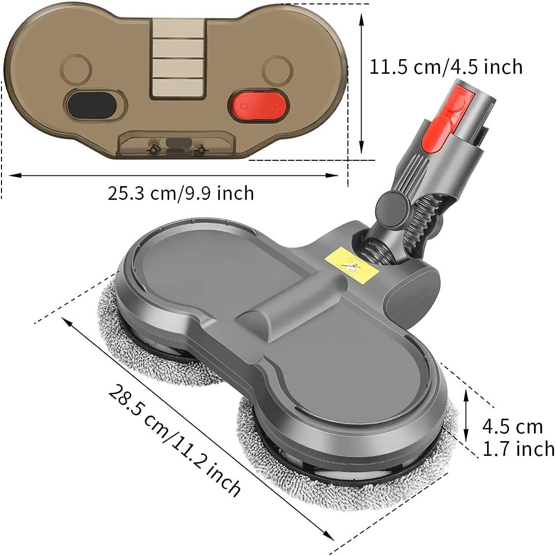 MSM Wischdüse Wischaufsatz Für Dyson Elektrischer Nass Trocken V7 V8 V10 V11 Animal