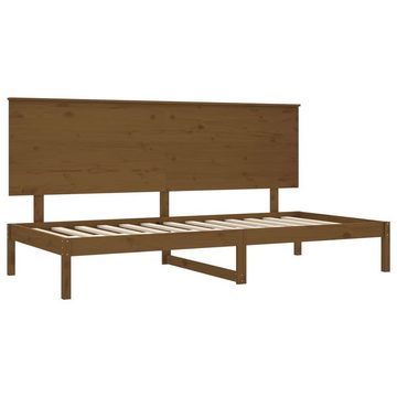 vidaXL Bett Tagesbett Honigbraun 90x200 cm Massivholz Kiefer