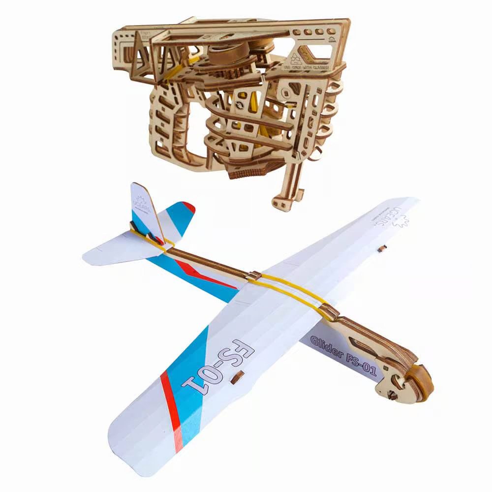 UGEARS Modellflugzeug UGEARS Flugzeugstarter 70075, (200-tlg)