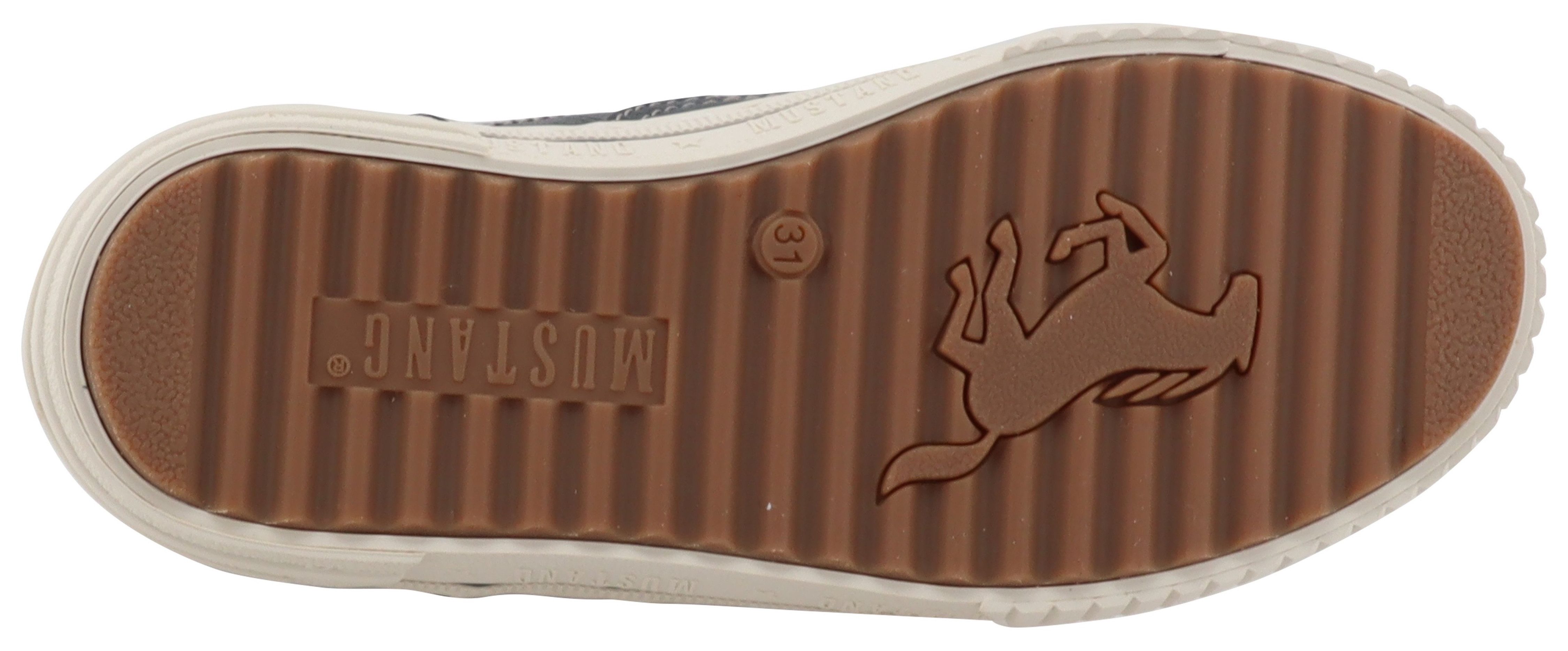 Mustang Shoes Ezio Sneaker High Top Sneaker, Schnürboots mit Reißverschluss