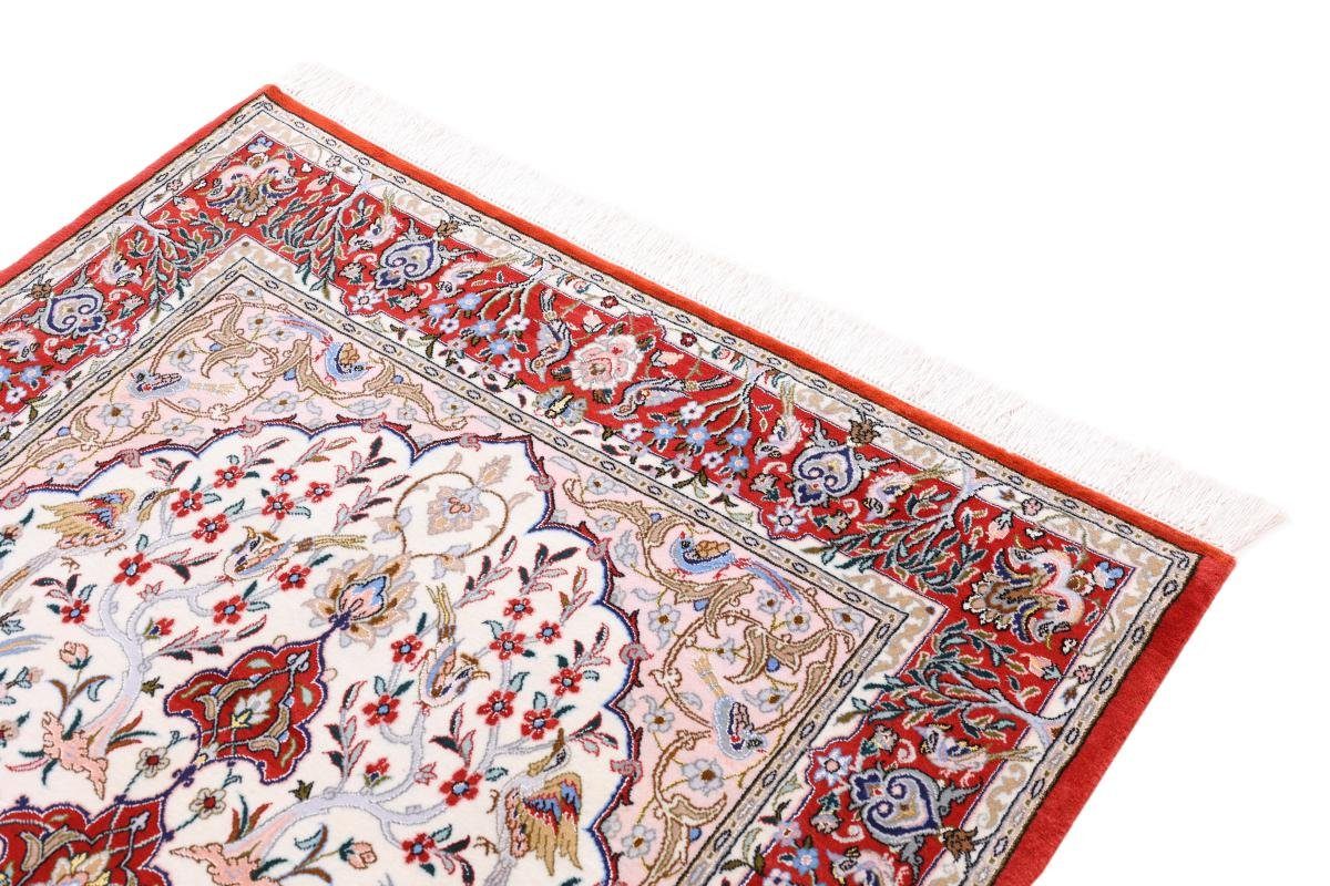 Orientteppich Isfahan Seidenkette 110x160 Orientteppich, Trading, Nain rechteckig, Handgeknüpfter 8 Höhe: mm