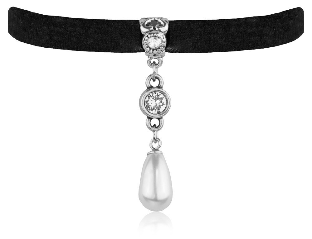 Kette mit Anhänger Samt Kropfband Larea günstig online kaufen