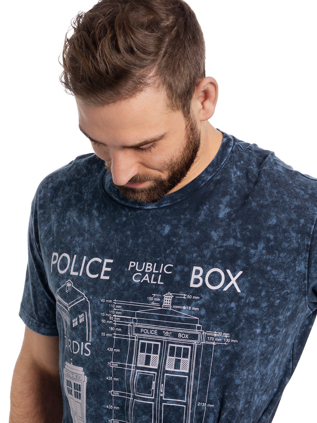 Nastrovje Potsdam T-Shirt Batik Box Blueprint Doctor Who Police