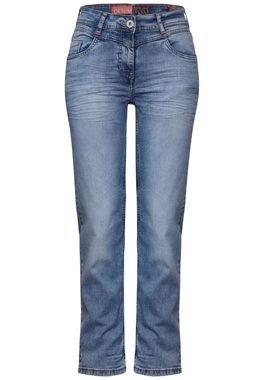 Cecil Slim-fit-Jeans softer Materialmix