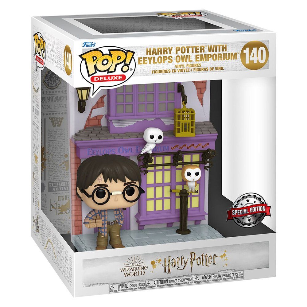 Funko Actionfigur Edition) - Harry Potter POP! Owl Harry (Special with Emporium Eeylops