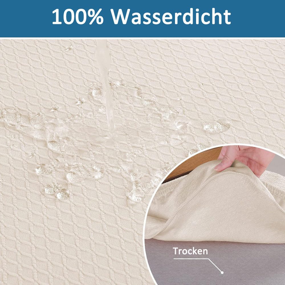 Agger Stuhlhusse Stuhlbezug Sitzfläche Wasserdichte Stuhlhussen für Esszimmerstühle, abnehmbar und waschbar, ohne Rückenlehne