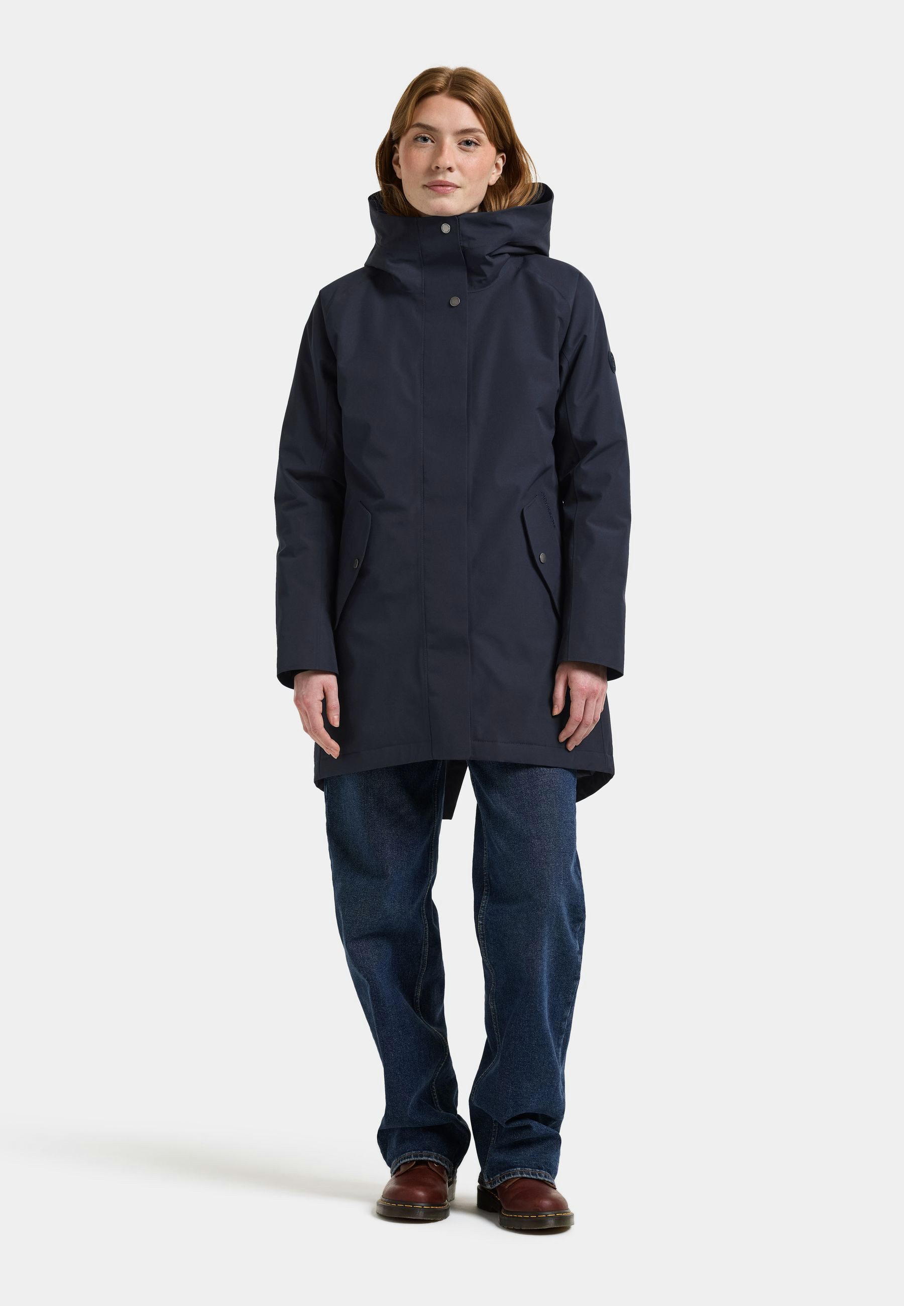Didriksons Winterjacke Damen Wintermantel Wasserdicht ALANA mit Kapuze mit Taschen – Bild 2 von 5