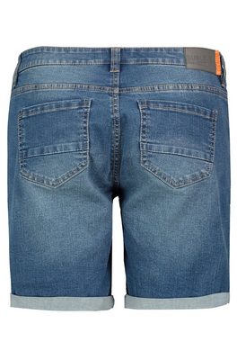 SUBLEVEL Jeansbermudas Jeansbermuda mit Used-Elementen