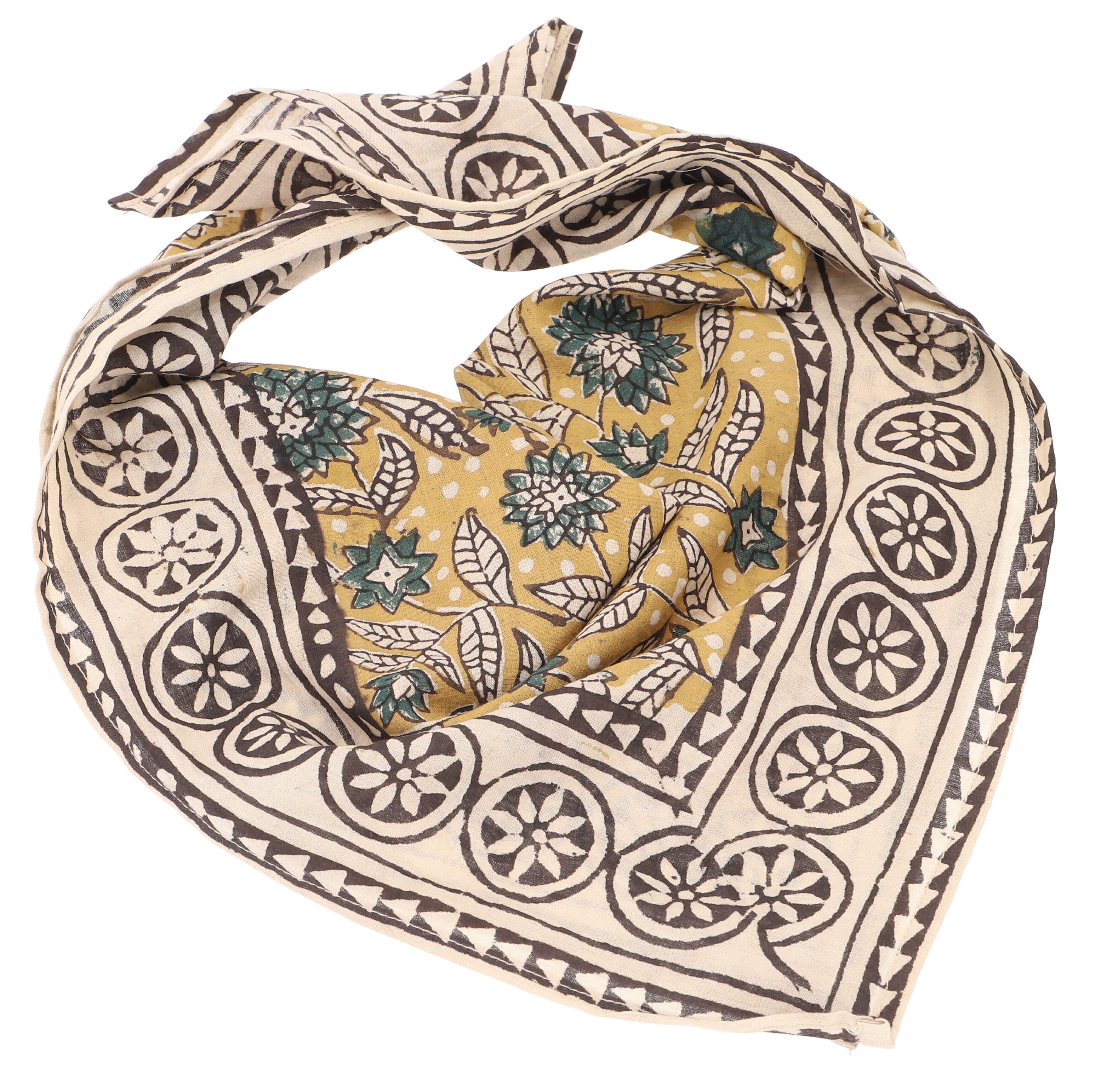 Guru-Shop Sarong Indisches Blockdruck Baumwolltuch, Bandana,..