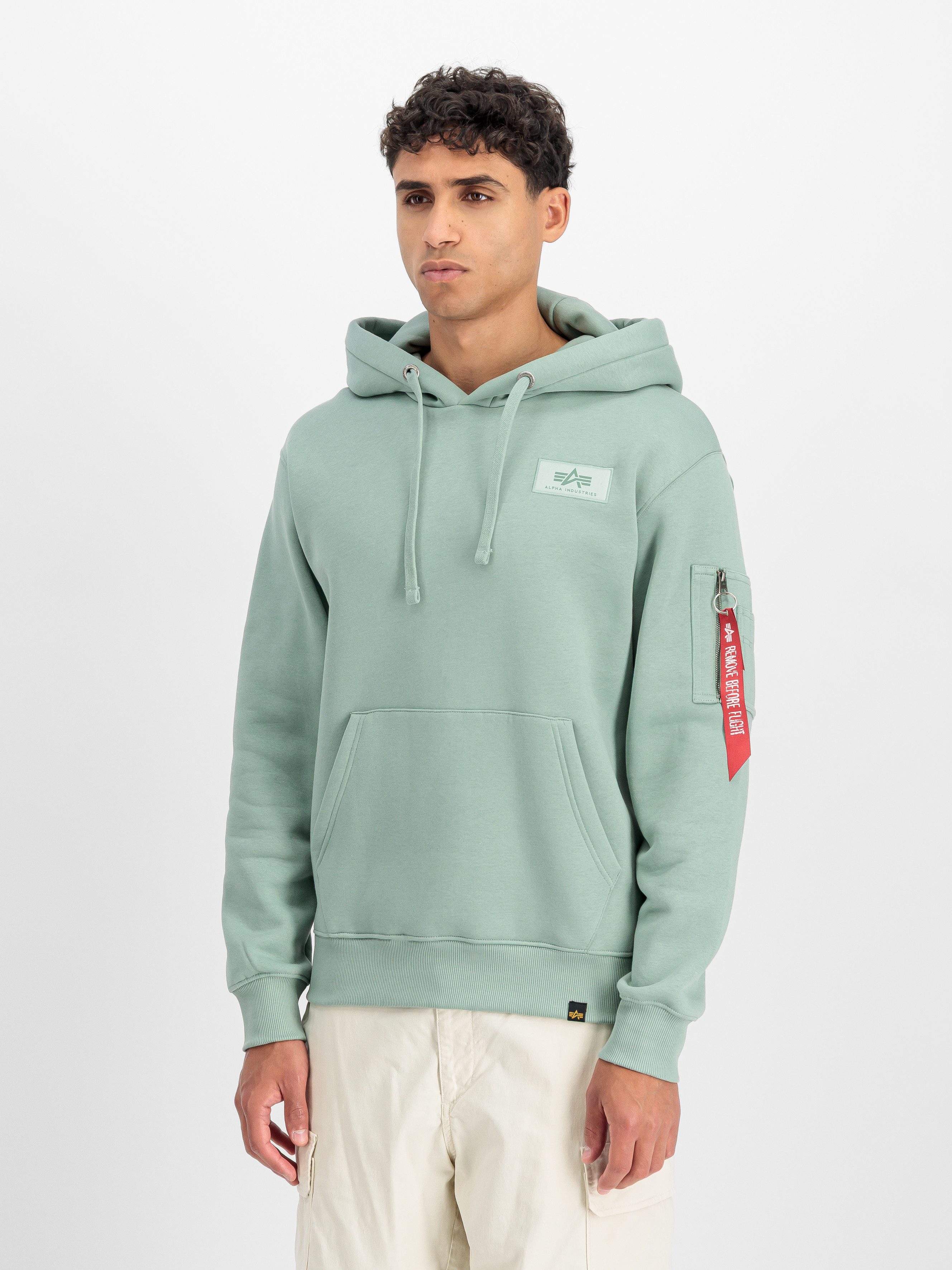 Alpha Industries Kapuzensweatshirt BACK PRINT HOODY Baumwollmischung, regular fit
