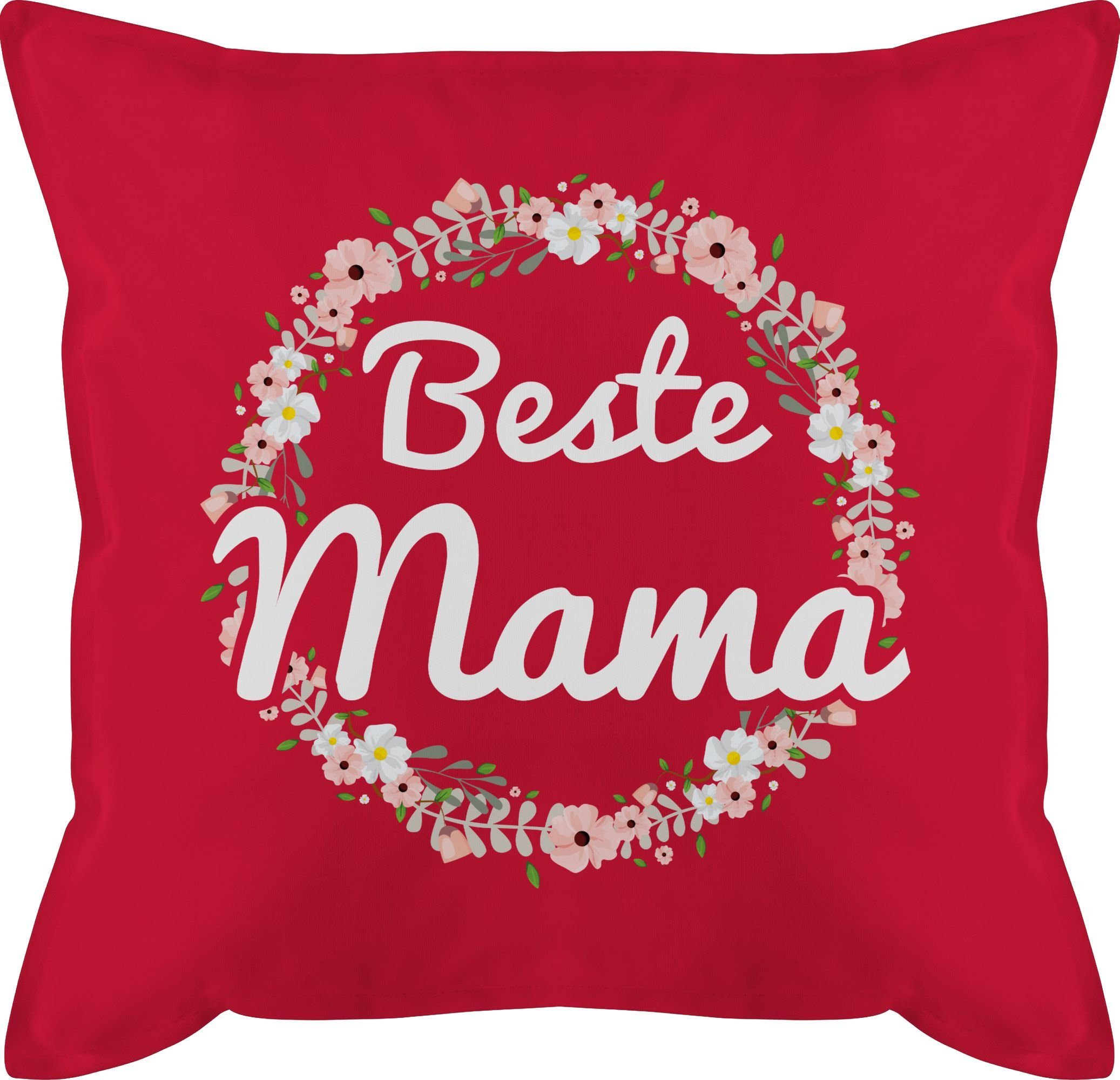 2 Shirtracer Mama Mutti, I Tollste Dekokissen Rot Beste Muttertagsgeschenk
