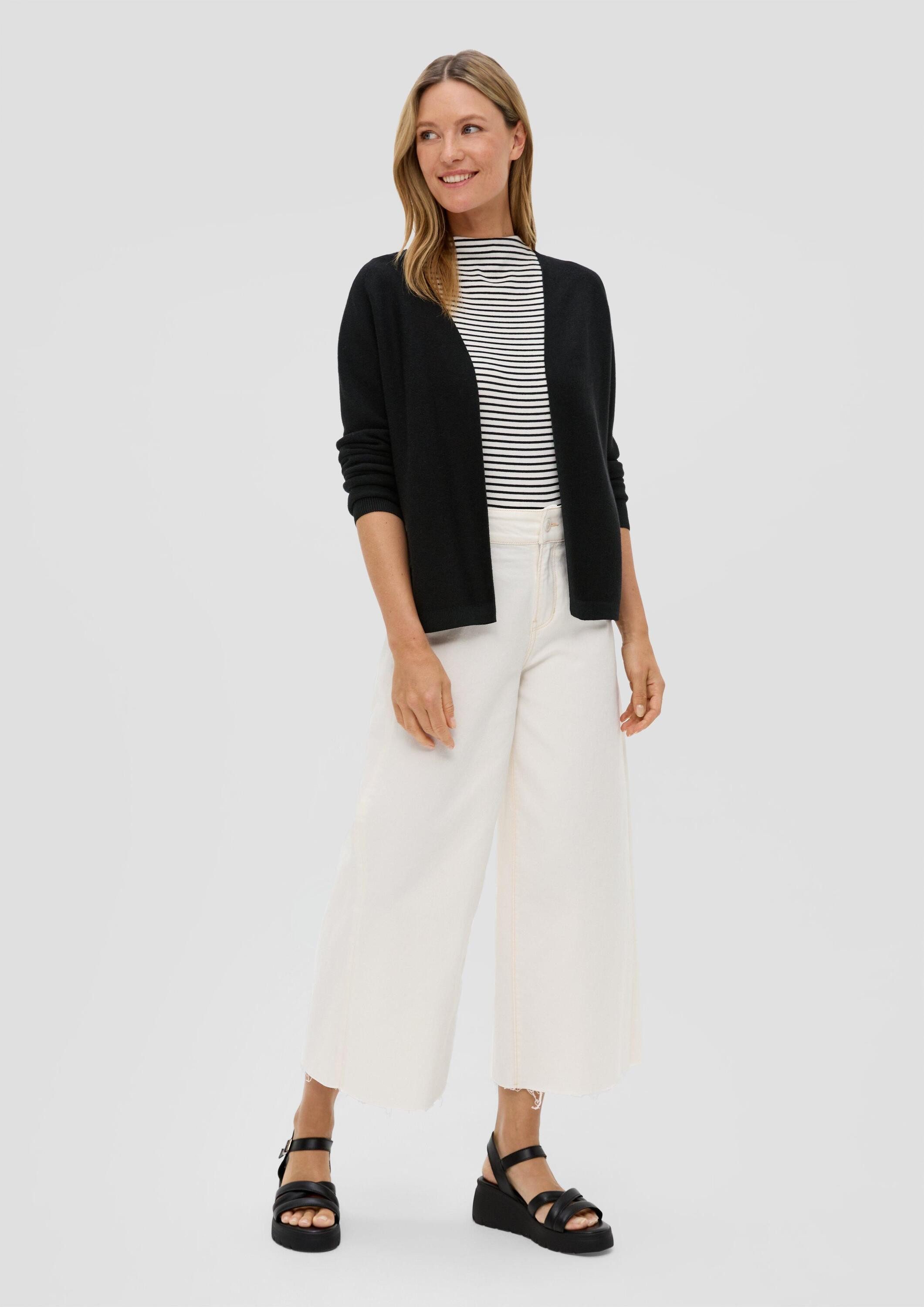 s.Oliver Cardigan Strickjacke Strickjacke aus Viskosemix