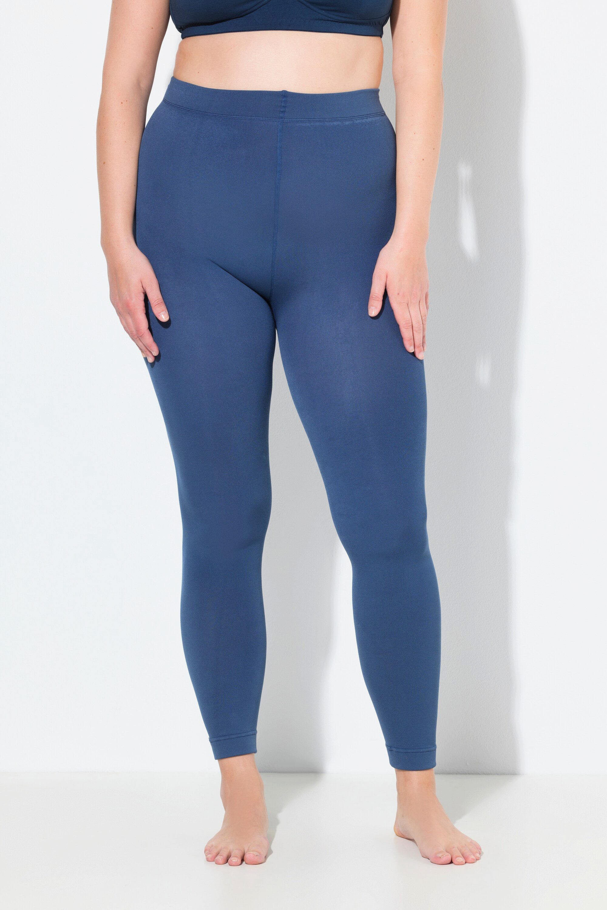 Ulla Popken Feinstrumpfhose Thermo-Strumpfleggings Elastikbund günstig online kaufen