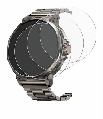 Savvies Schutzfolie für Tesofit Smartwatch 1.85" (rund), Displayschutzfolie, 18 Stück, Folie klar