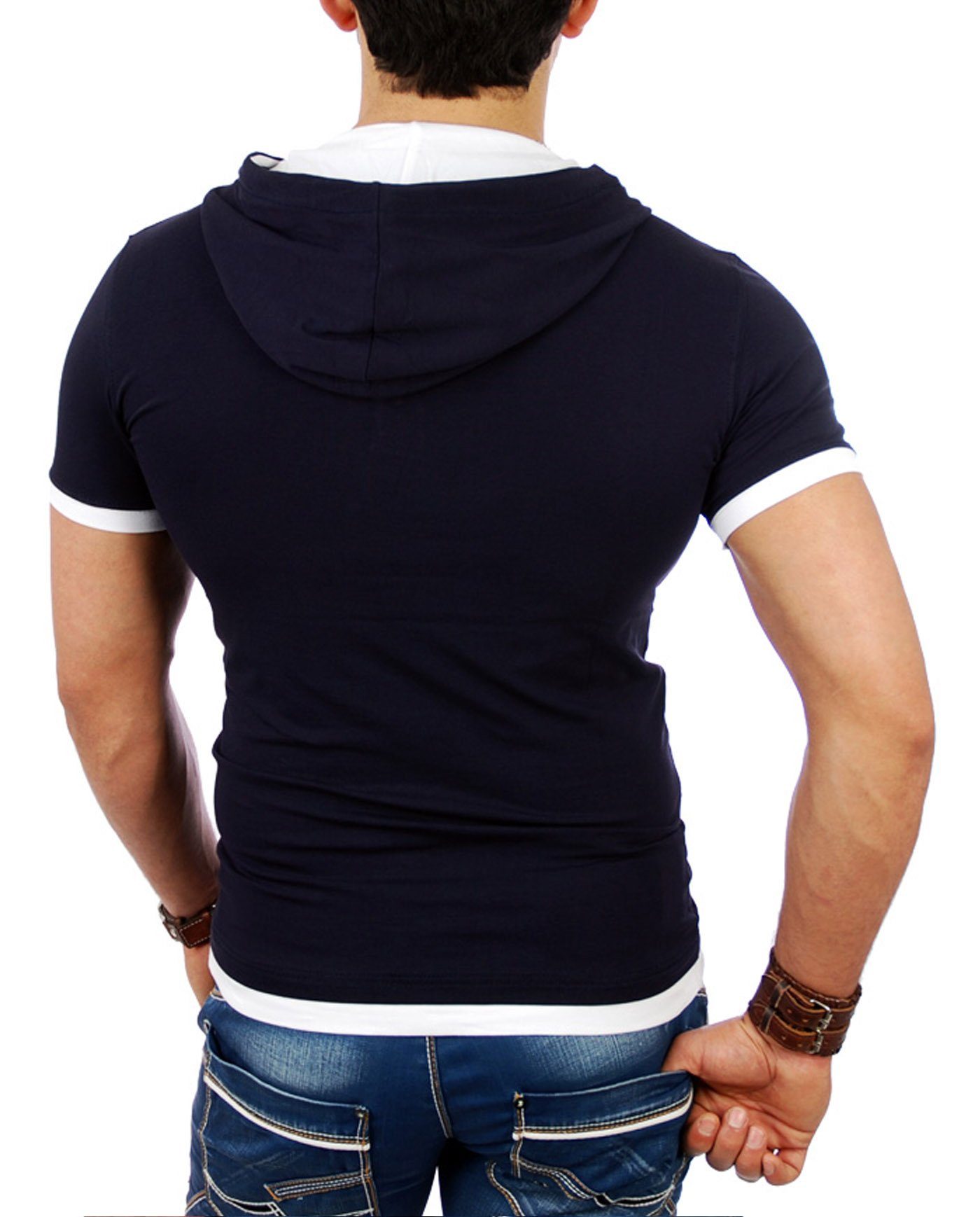 Reslad T-Shirt Reslad Herren Kapuzen T-Shirt günstig online kaufen