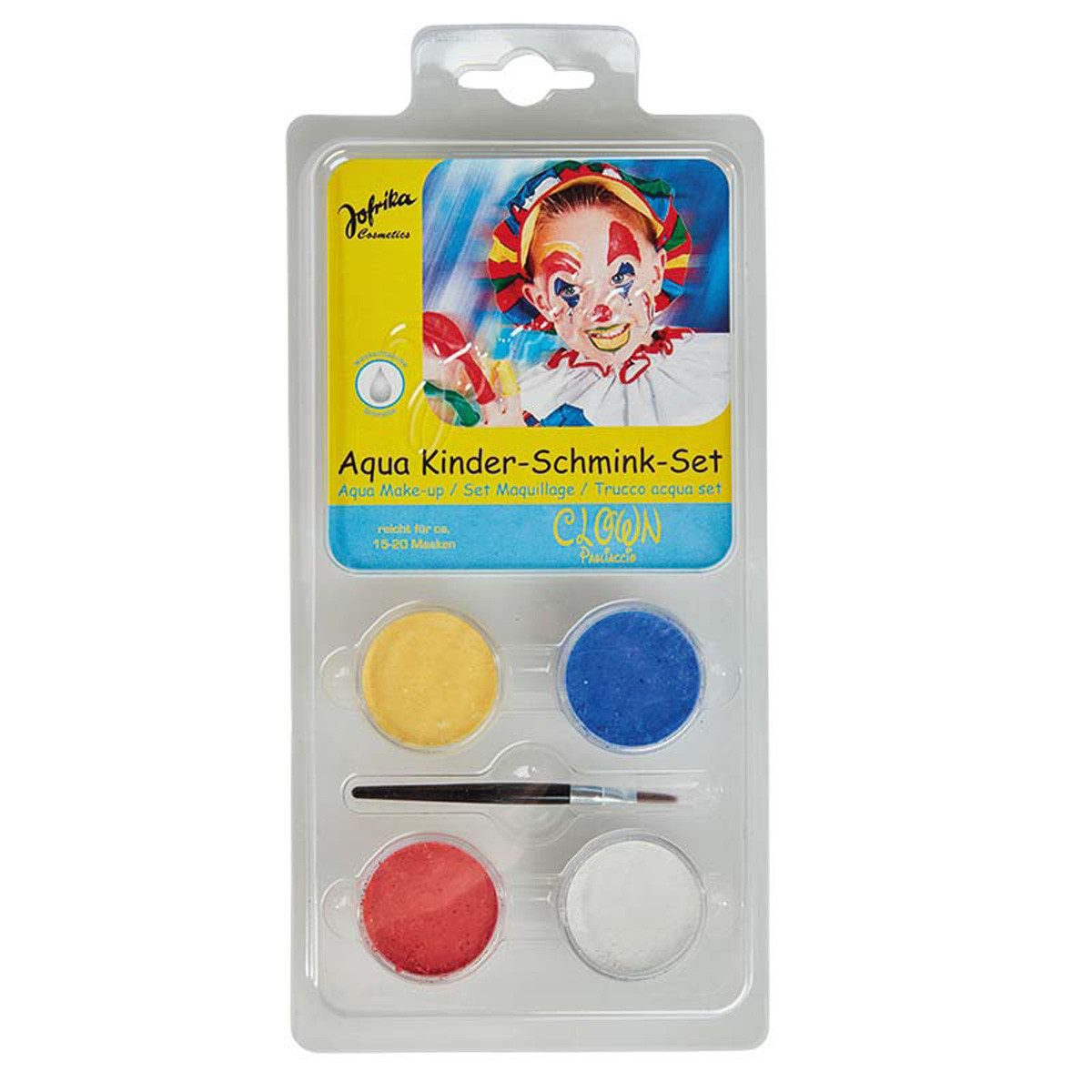 jofrika Theaterschminke Make-up Set Kid Clown