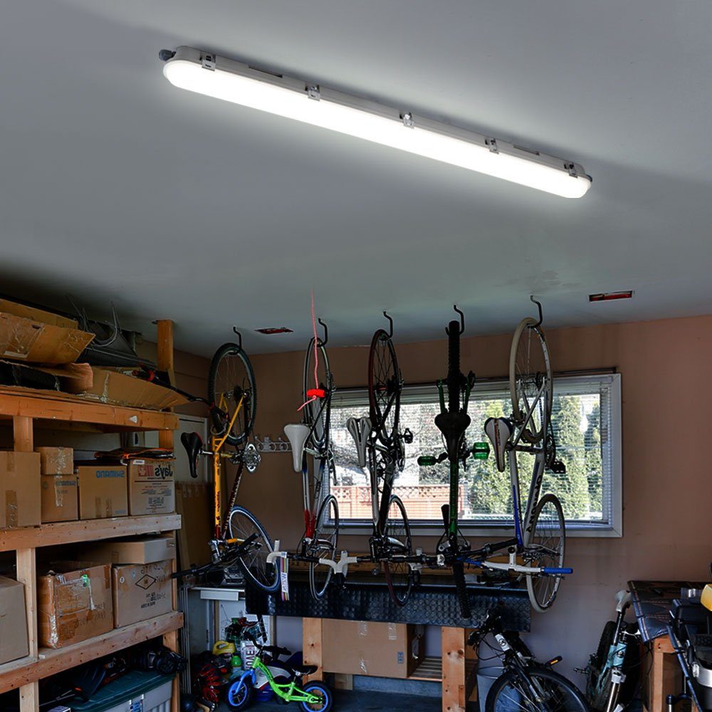 etc-shop Deckenleuchte, Wannenleuchte LED cm LED LED 120 Feuchtraumleuchte Röhre Garage