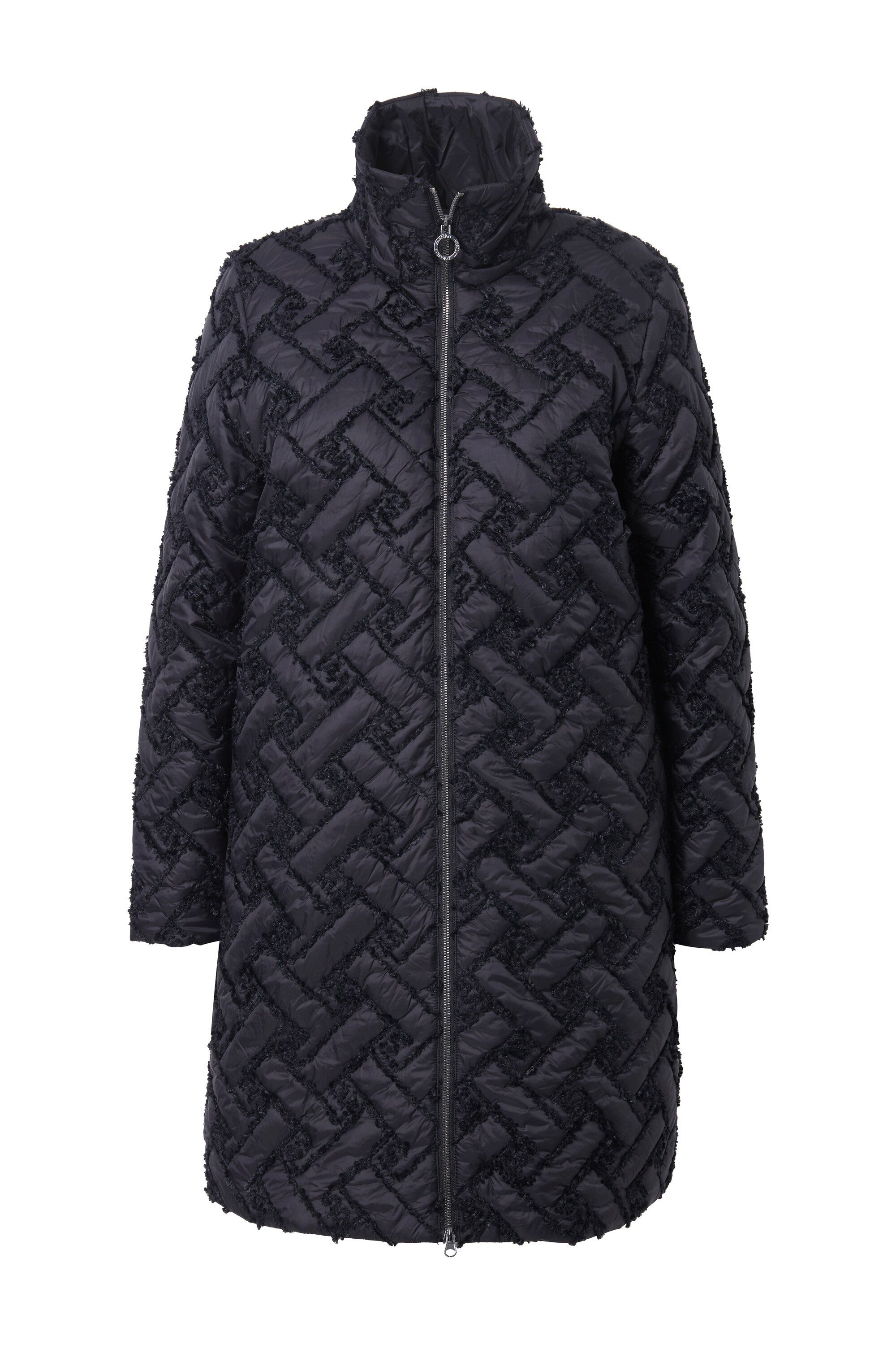 Ulla Popken Steppjacke Steppjacke A-Linie Stehkragen günstig online kaufen