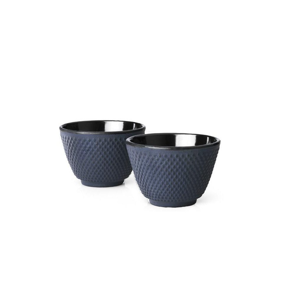 Becher Bredemeijer Teebecher Xilin blau 0,1 L Gusseisen 2er Set