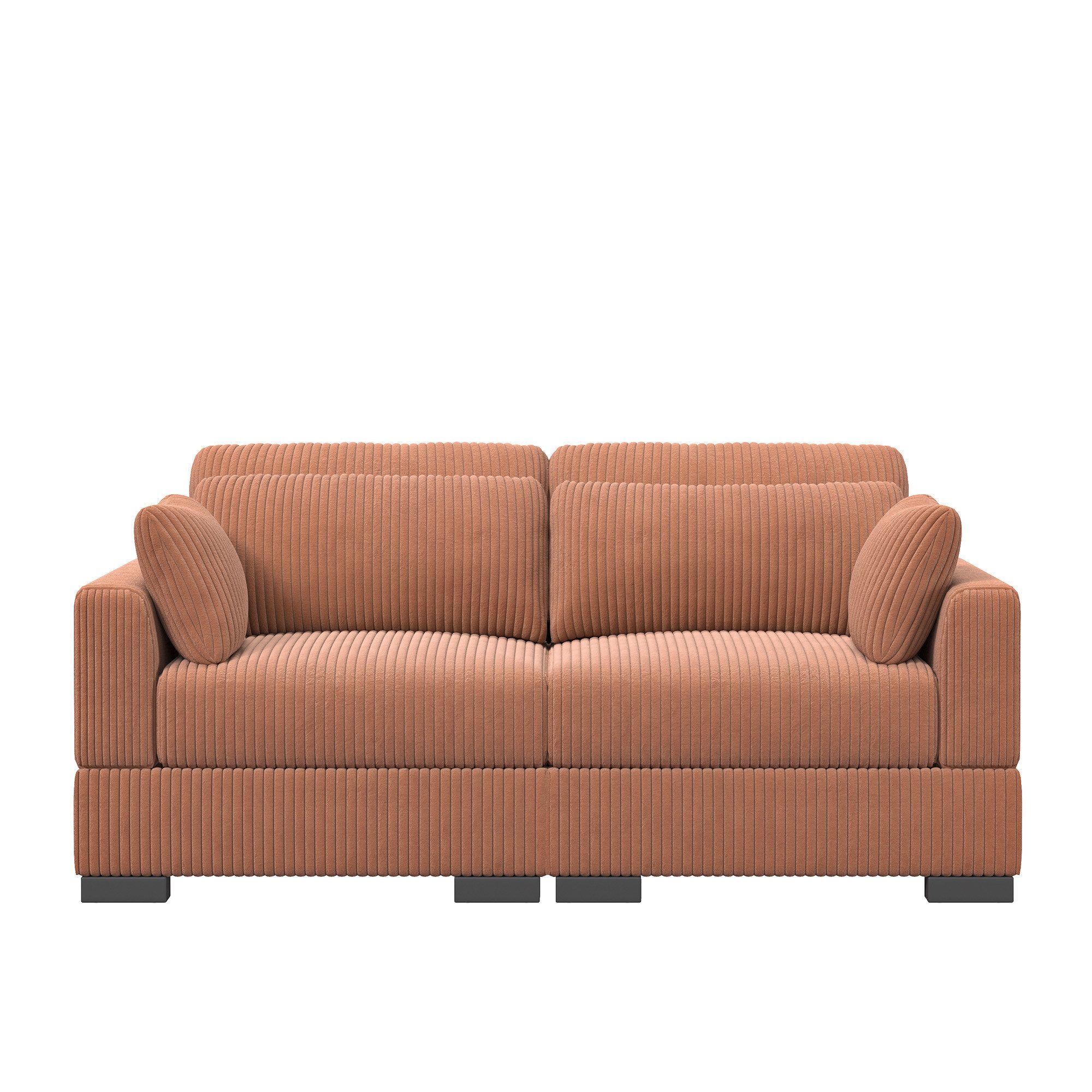 Furnishings Home Loungesofa Sofa Polstersessel, 1/2-Sitzer Couch, Polstersofa, Cord Stoff, 180 x 88 x 85 cm, ideal für Wohnzimmer & Schlafzimmer & Büro