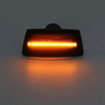 LLCTOOLS Blinker LED SEITENBLINKER für OPEL Corsa D, Corsa E, BJ 2006 - 2019, LED fest integriert