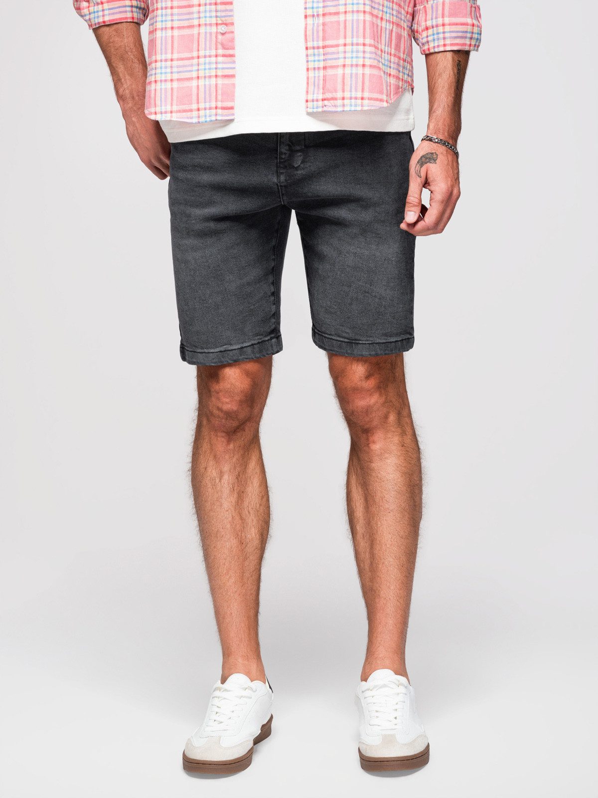 Chinoshorts Klassisch geschnittene Denim-Shorts für Herren