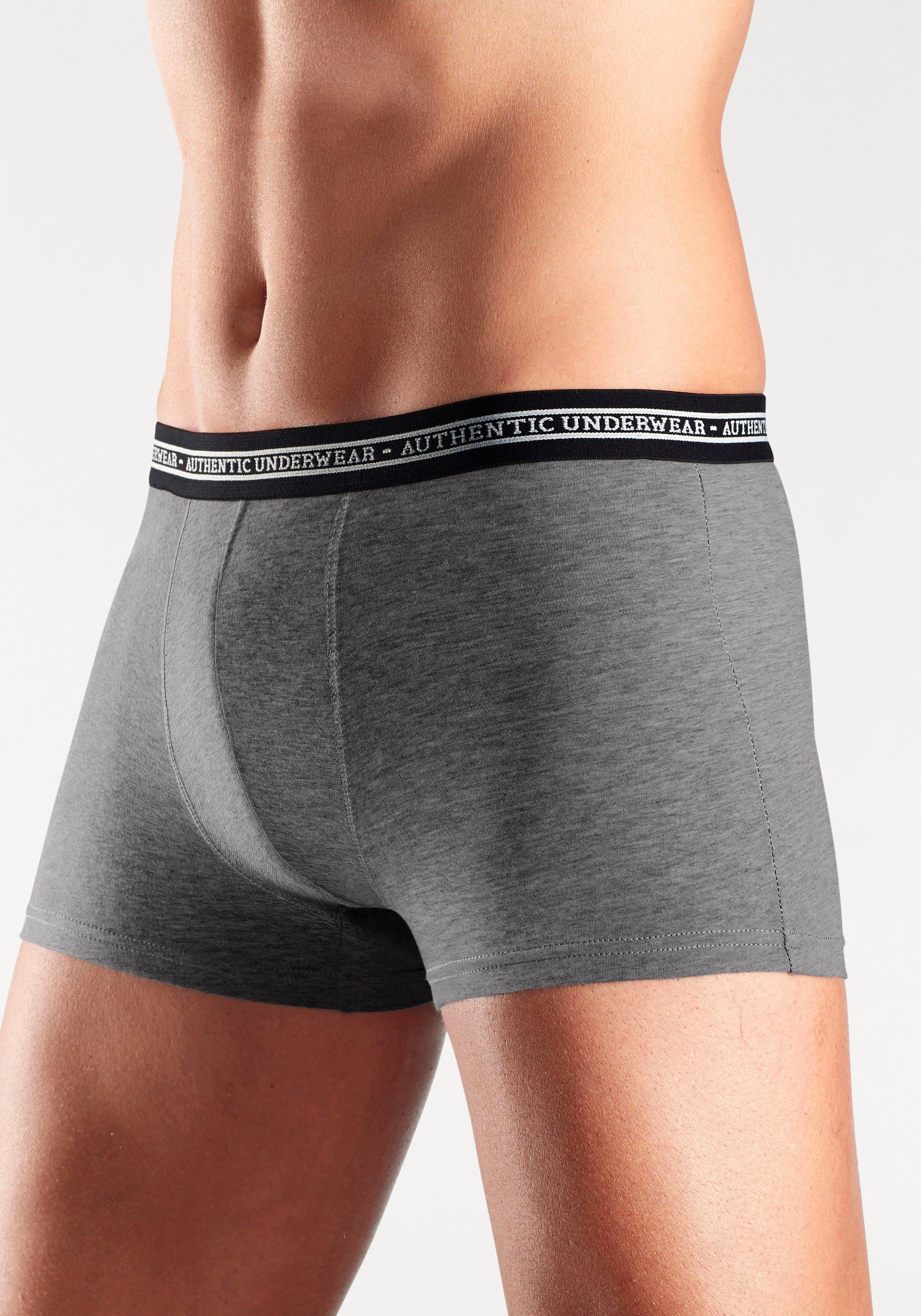AUTHENTIC LE JOGGER Boxer Boxershorts für Herren (Packung, 4-St), schwarzer Webbund mit Logoschriftzug – Bild 5 von 5