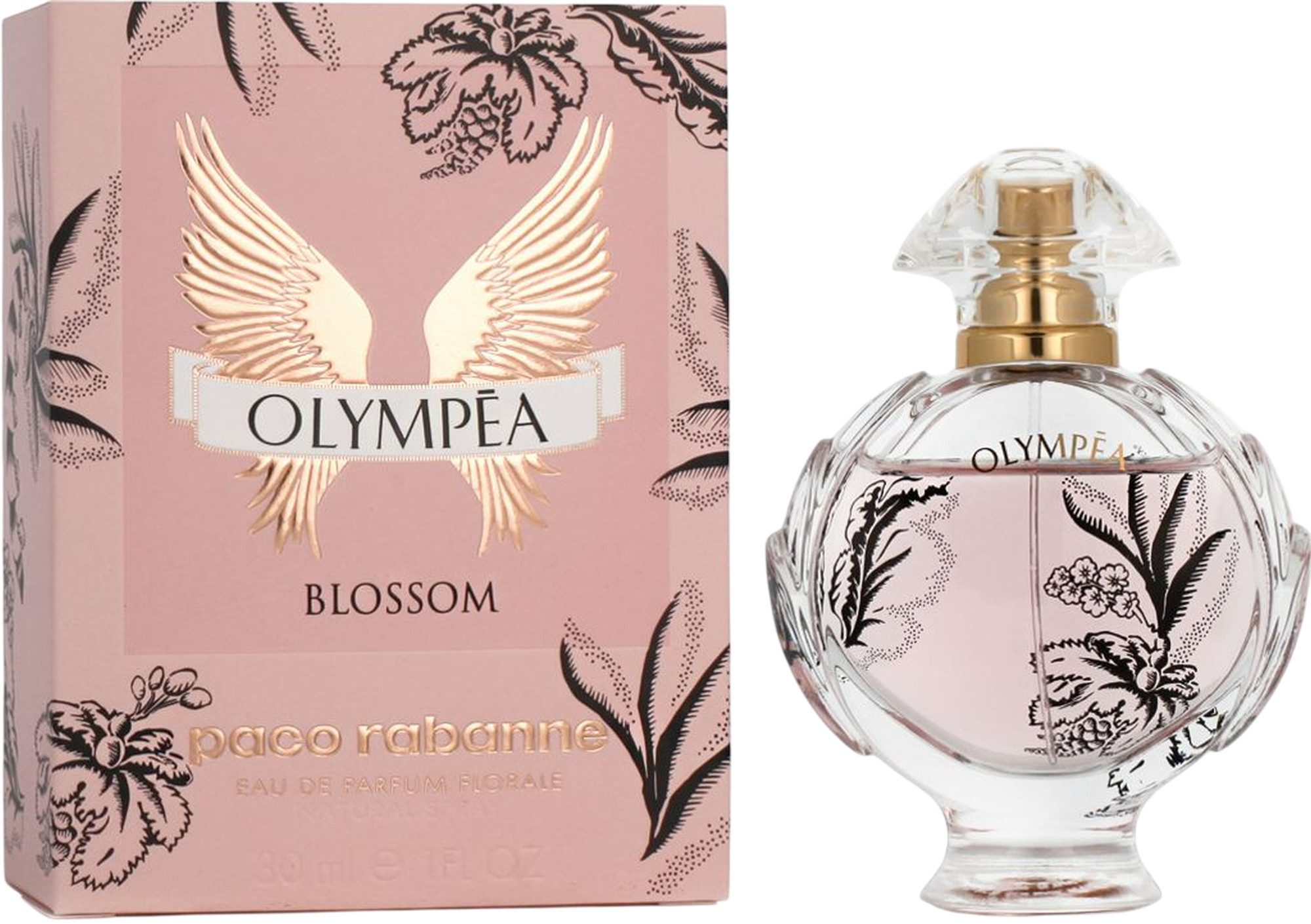 paco rabanne Eau de Parfum Olympéa Blossom Florare EDP Damen Spray, Fruchtig-blumiger Duft mit Rose, schwarzer Johannisbeere und Vanille