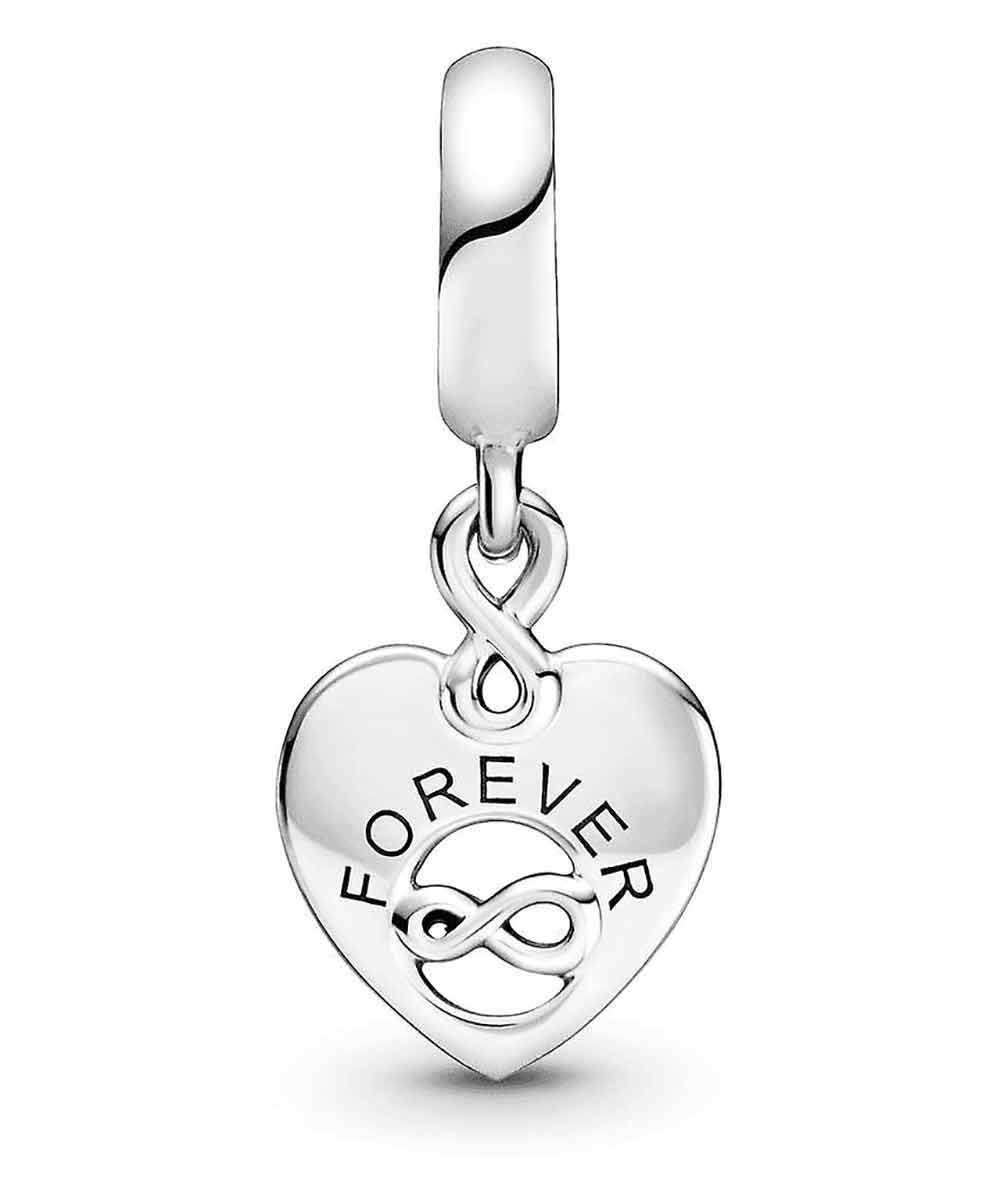 Pandora Herzanhänger Silber Charm-Freunde für immer Herz