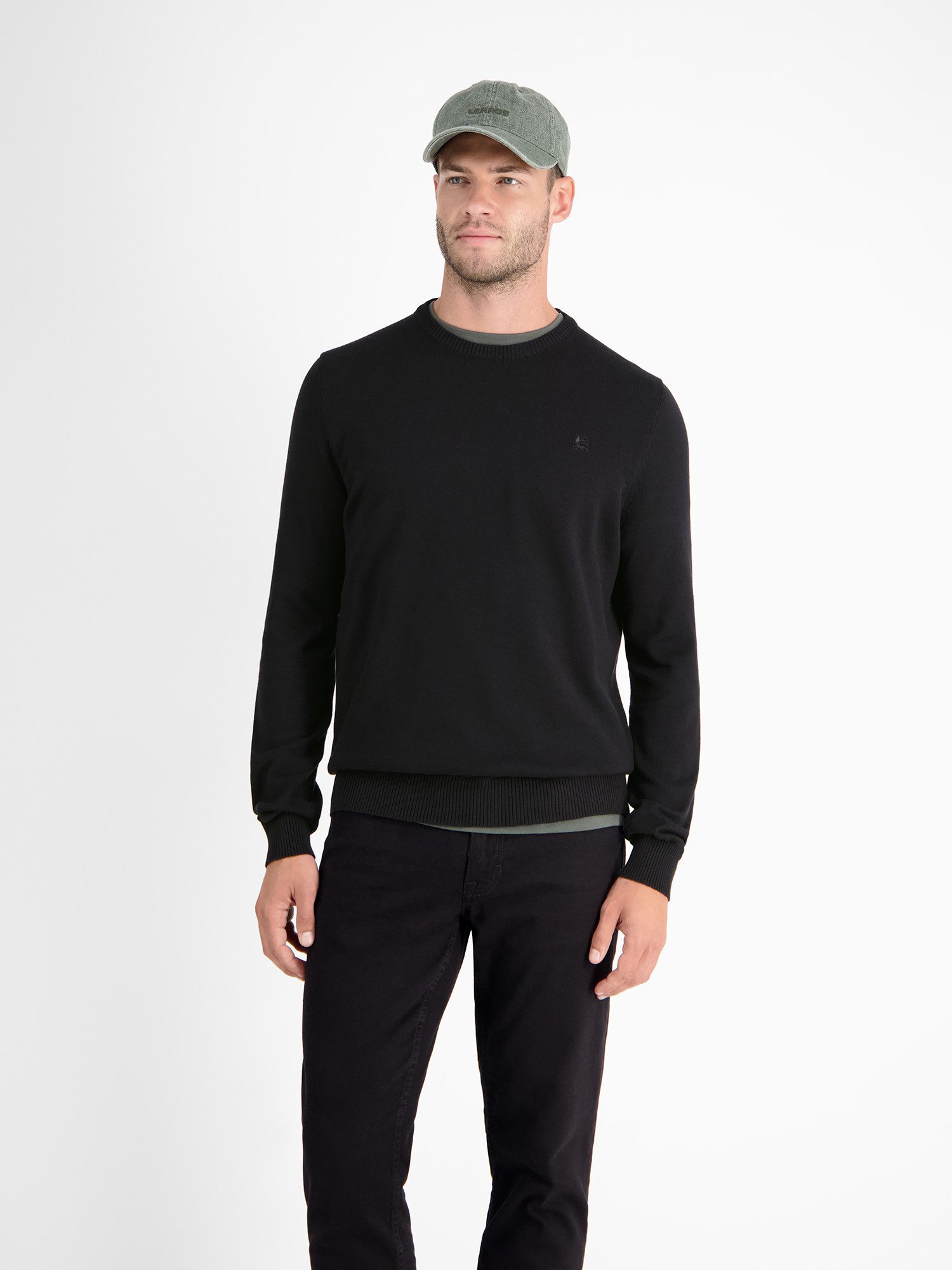 LERROS Strickpullover "LERROS Crewneck Strickpullover" günstig online kaufen