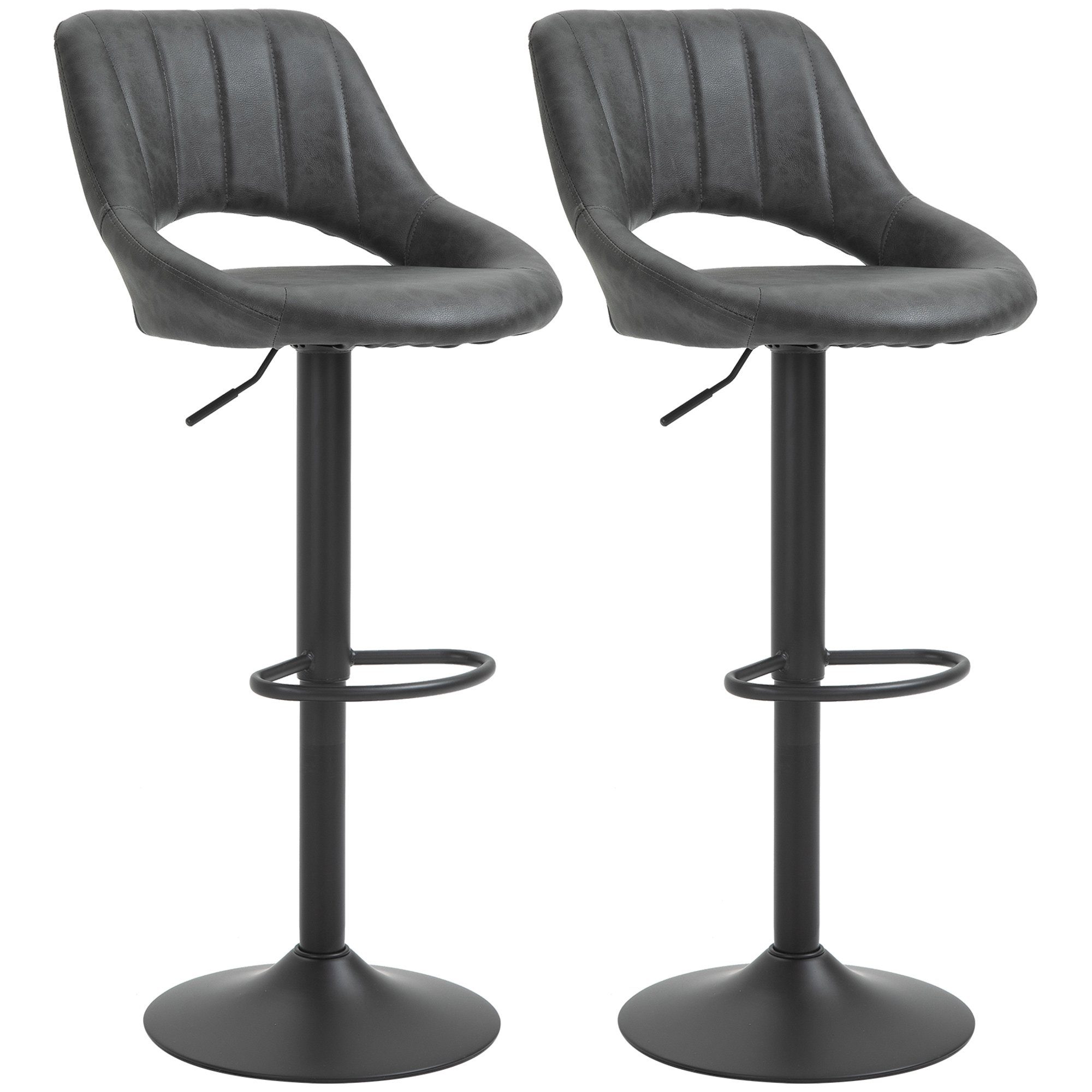 HOMCOM Barhocker Barstuhl mit Fußstütze (Tresenstuhl, günstig online kaufen