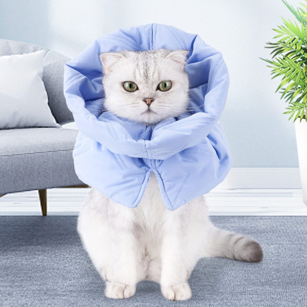 Ledander Schutzkragen Schutzkragen für Katzen, Einstellbarer Schutzkragen, Halskrause für Katzen Kätzchen Verhindert das Lecken von Wunden