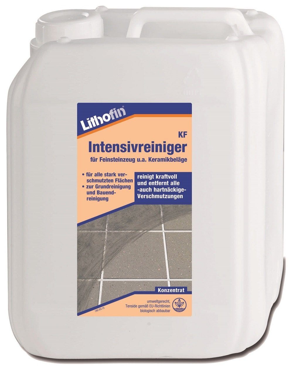 Lithofin LITHOFIN KF Intensivreiniger für Feinsteinzeug 5 Ltr Naturstein-Reiniger