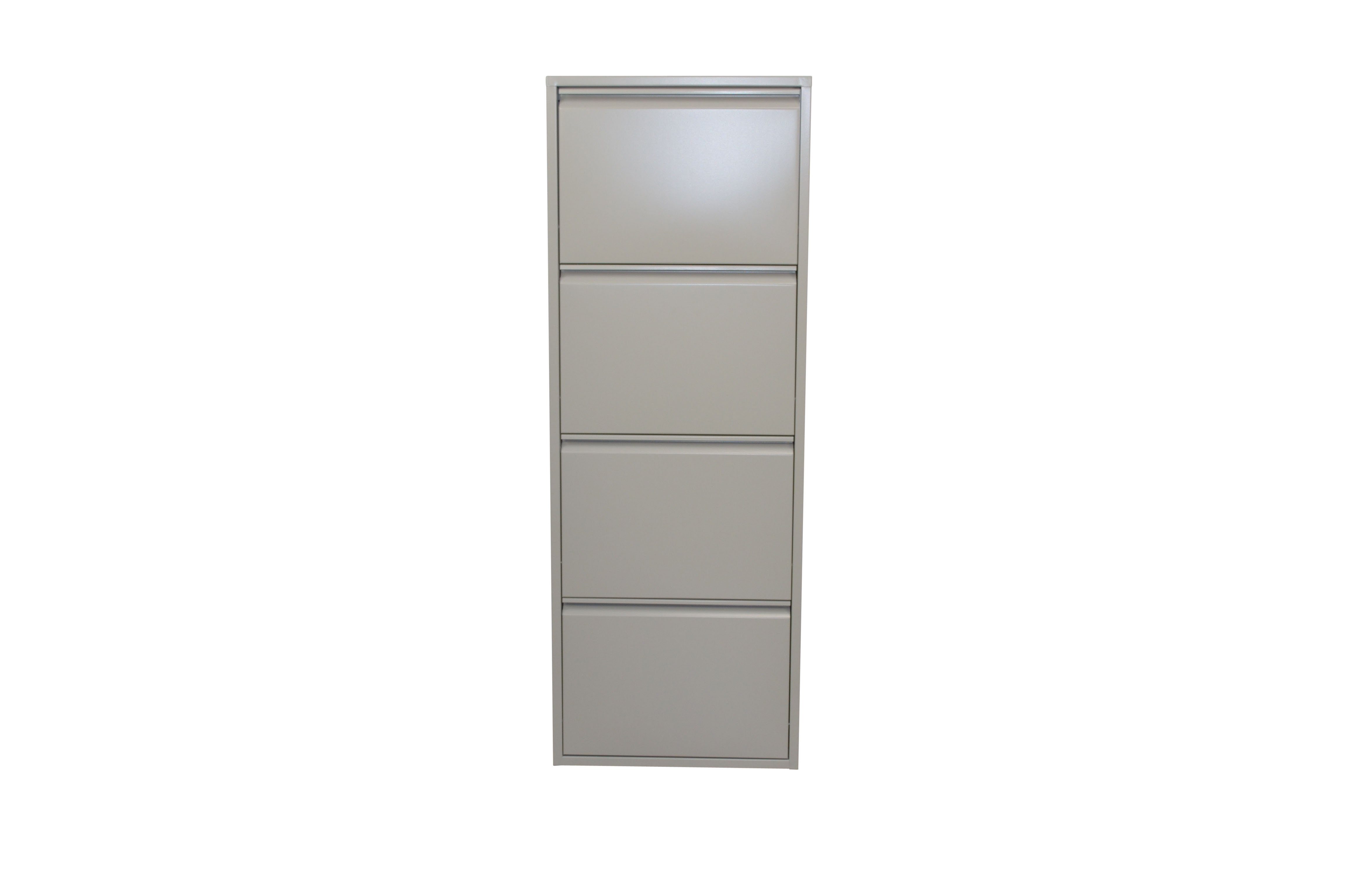 moebel-direkt-online Schuhschrank 4 Klappen (mit 4 Klappen) als Raumspar-Schuhschrank geeignet