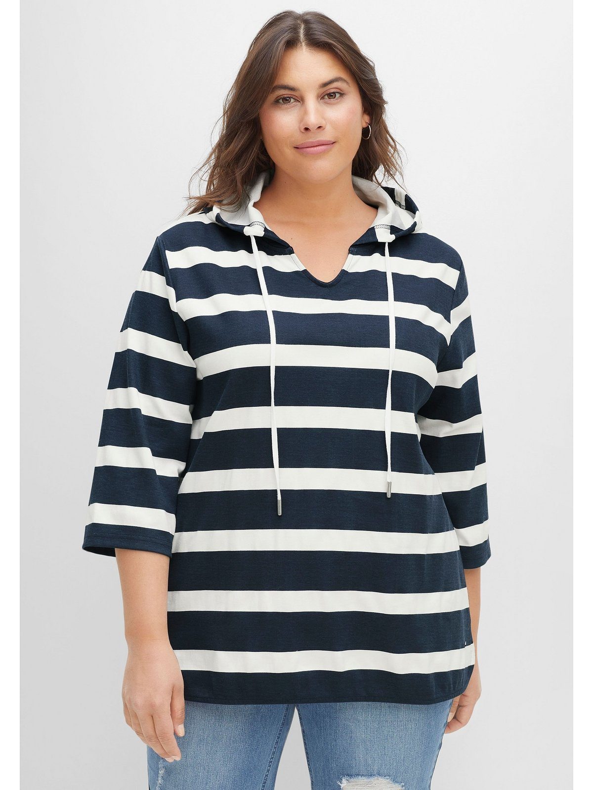 3/4-Arm-Shirt Große Größen
