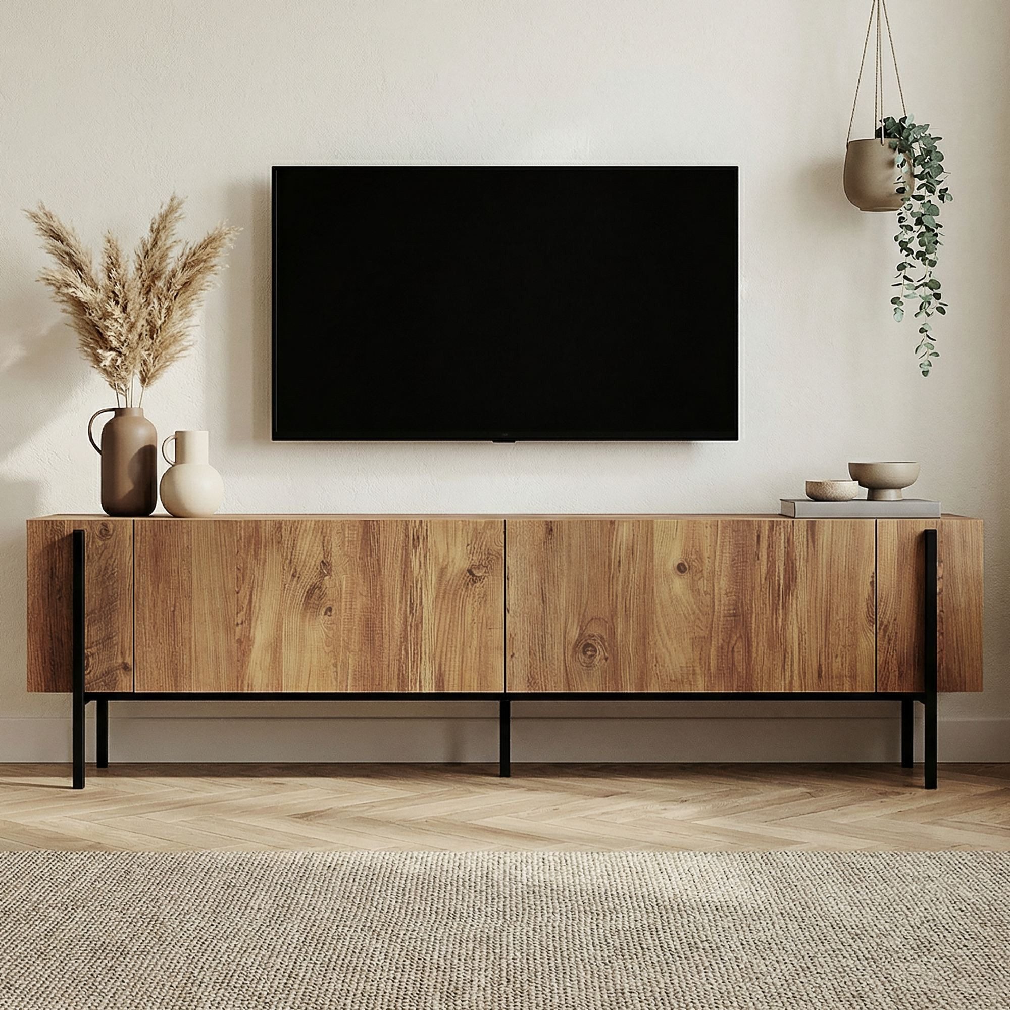 Skye Decor TV-Board Nexus (Packung, 1 TV Schrank), Breite : 180 cm griffloses Design mit Stauraum