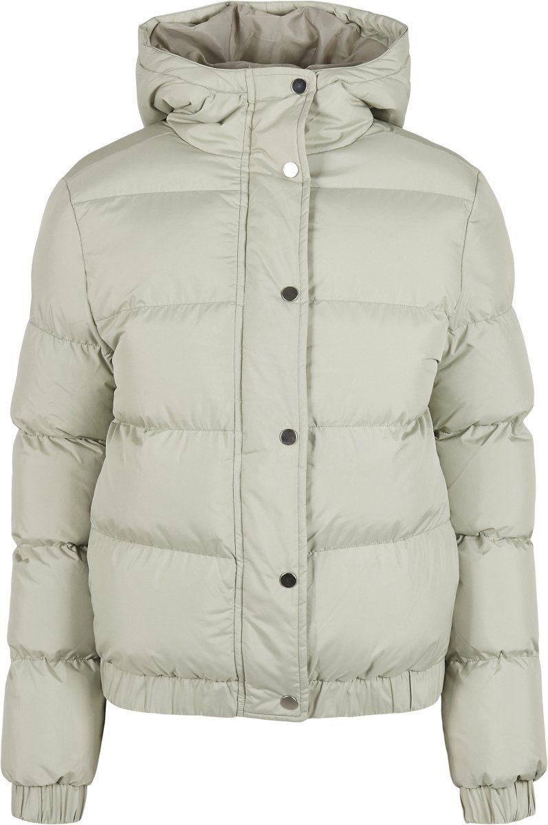 URBAN CLASSICS Winterjacke Damen Ladies Hooded Puffer Jacket (1-St) softsalvia