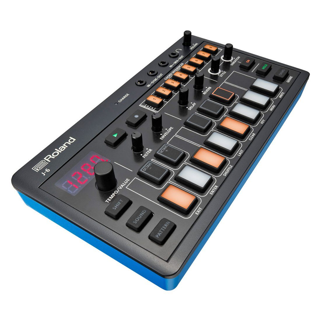 Roland Audio Roland Aira J-6 Chord Synthesizer Digitales Aufnahmegerät (mobiles Instrument für die Songproduktion)