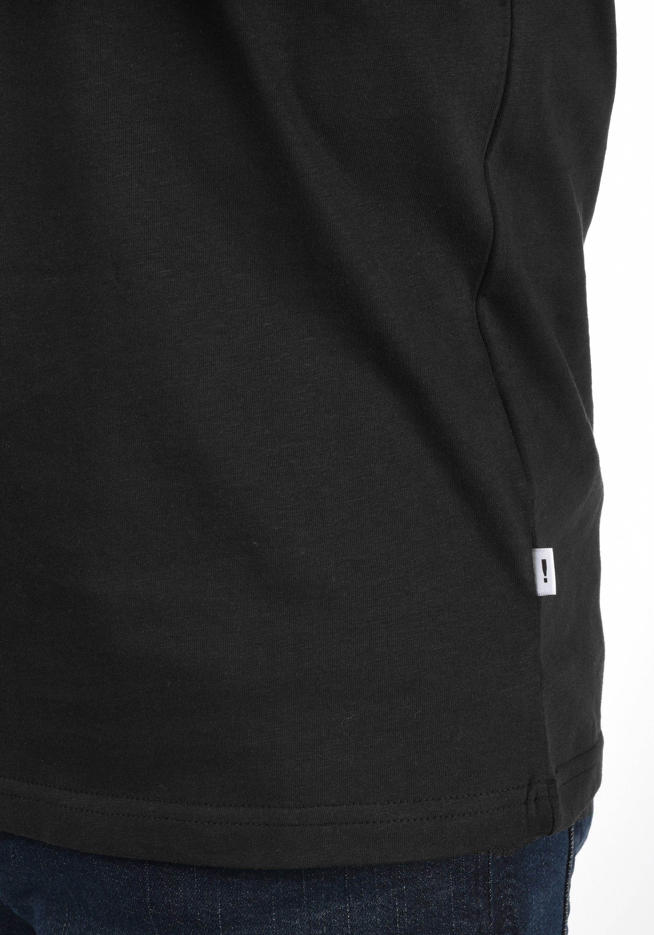 Print-Shirt !Solid (9000) Black T-Shirt SDCimo